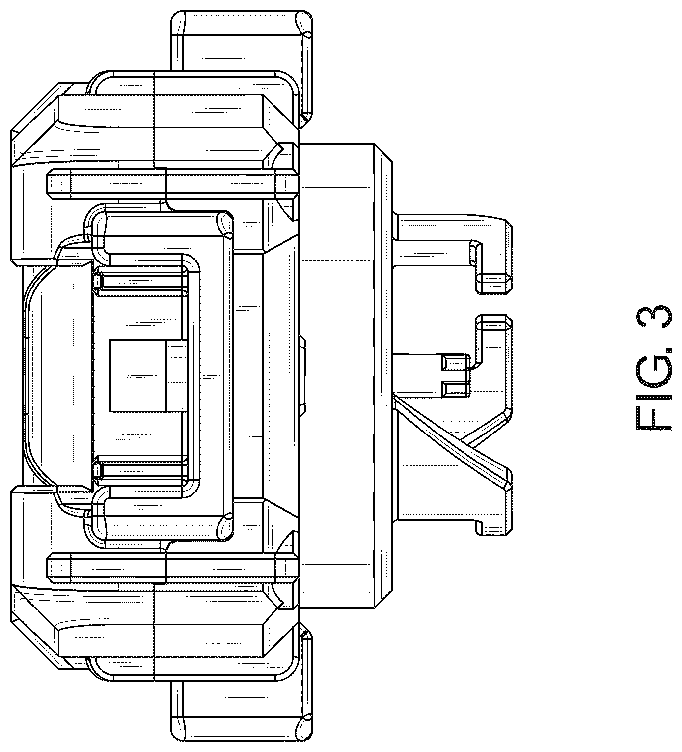 Patent USD1075947 Figure 3 – Launching apparatus for spinning top toy