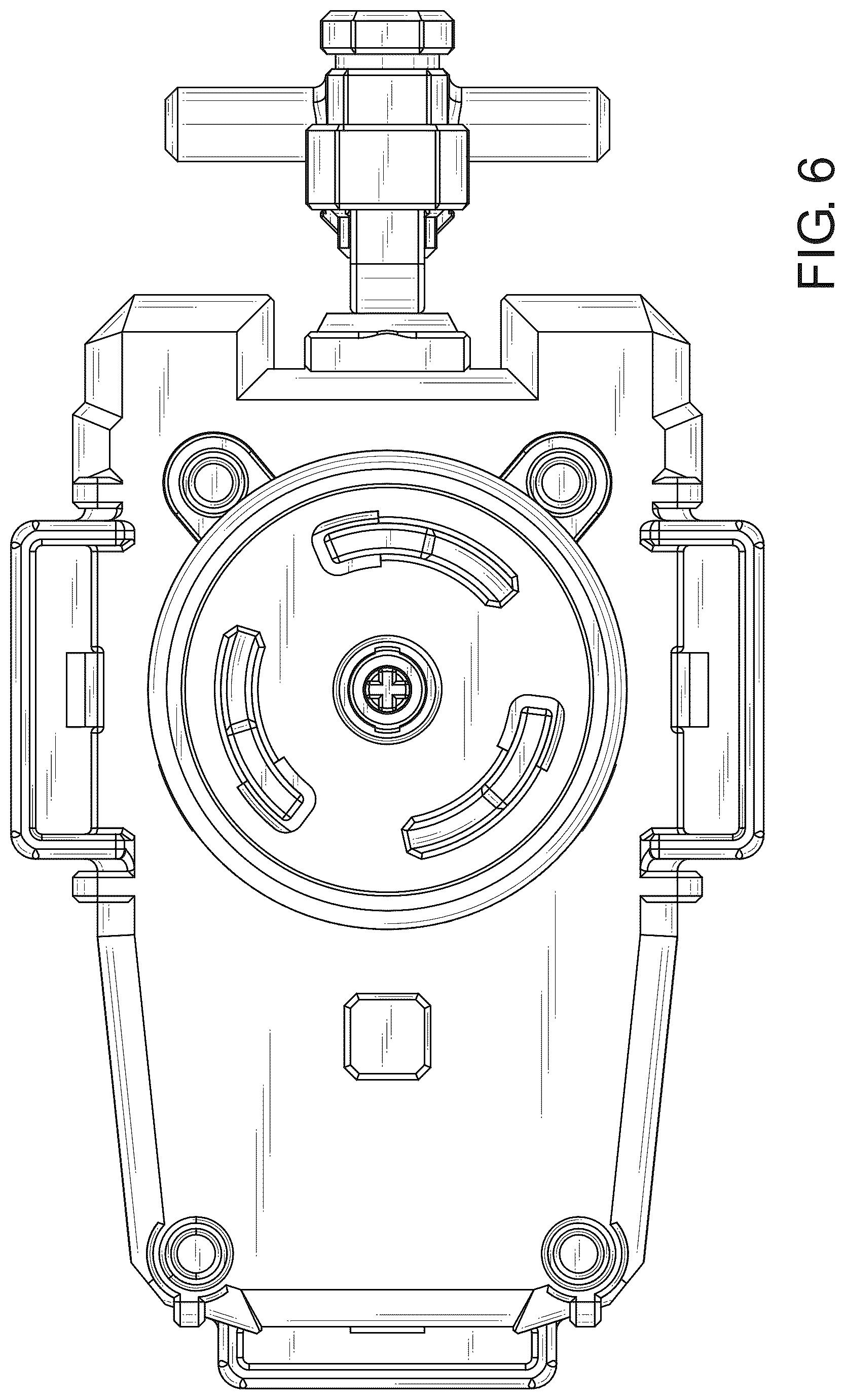 Patent USD1075947 Figure 6 – Launching apparatus for spinning top toy