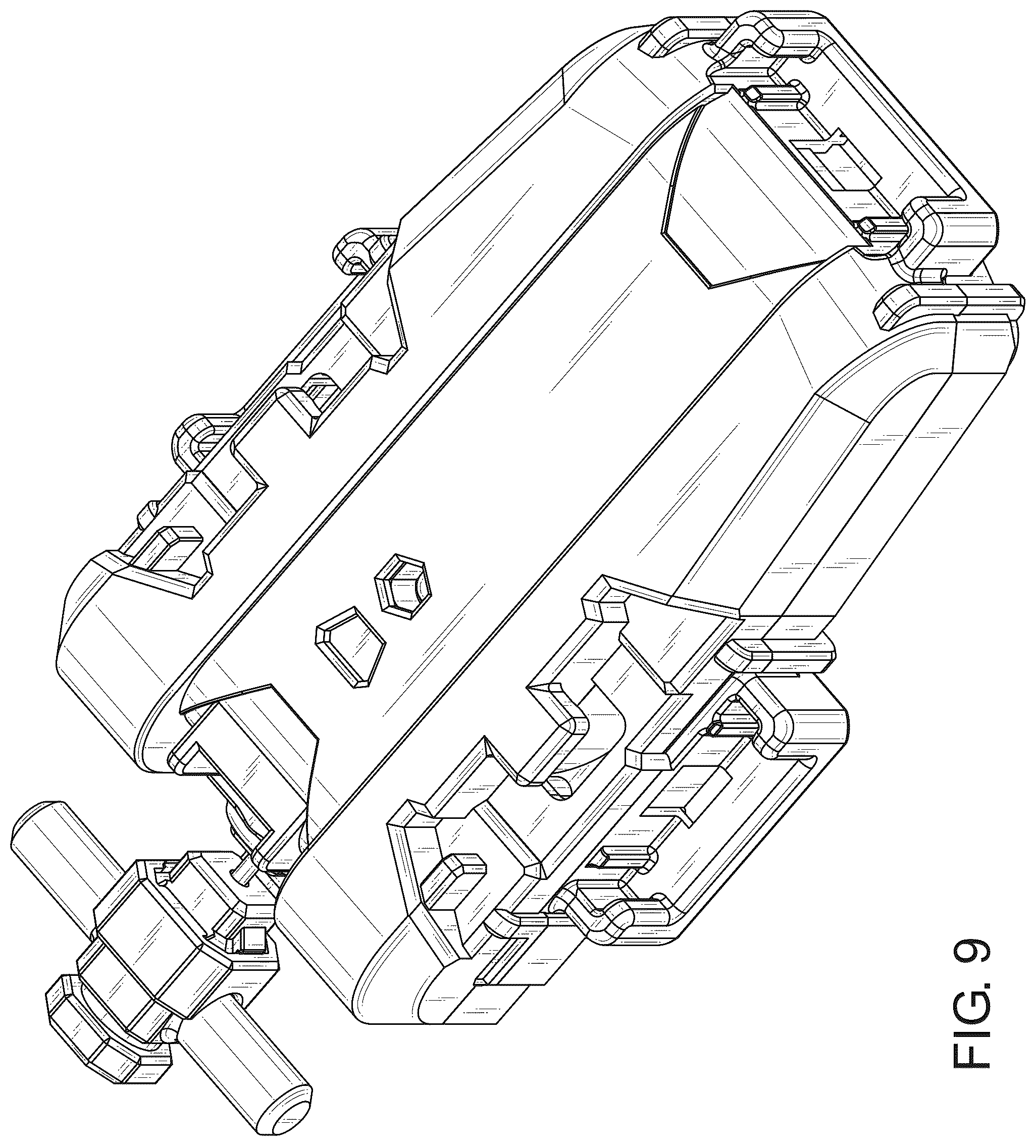 Patent USD1075947 Figure 9 – Launching apparatus for spinning top toy
