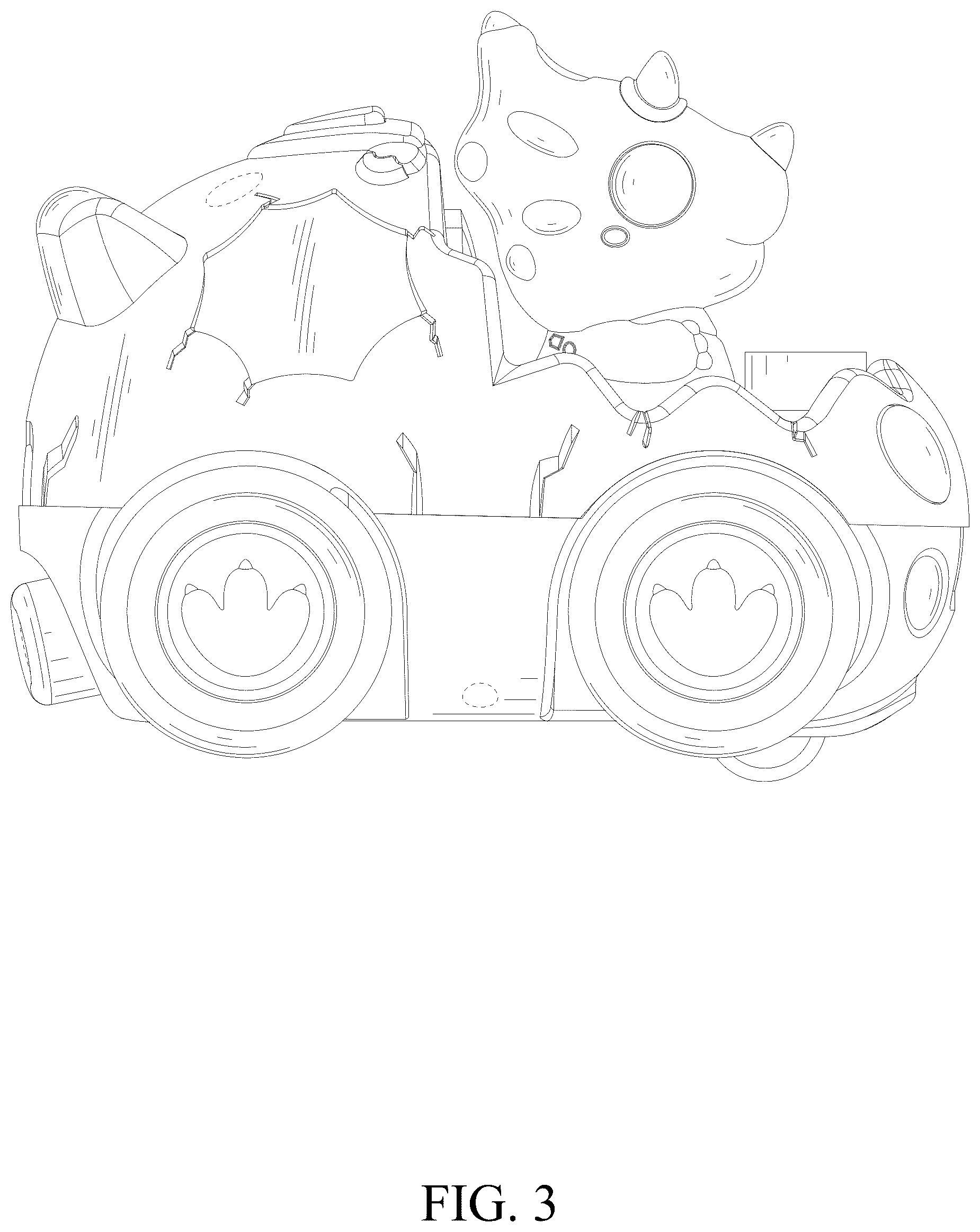 Patent USD1075955 Figure 3 – Toy car