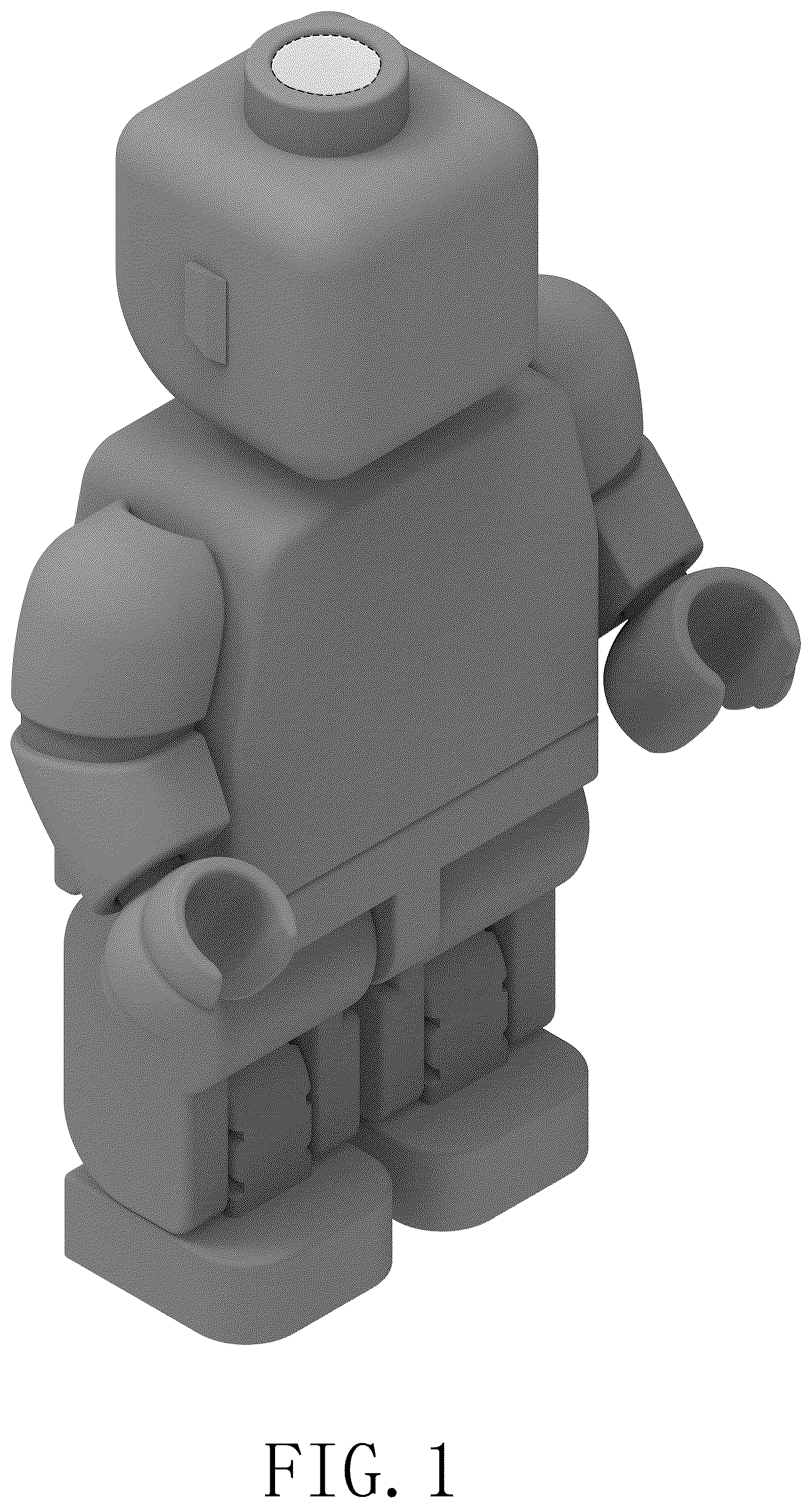Patent USD1075962 Figure 1 – Toy building block