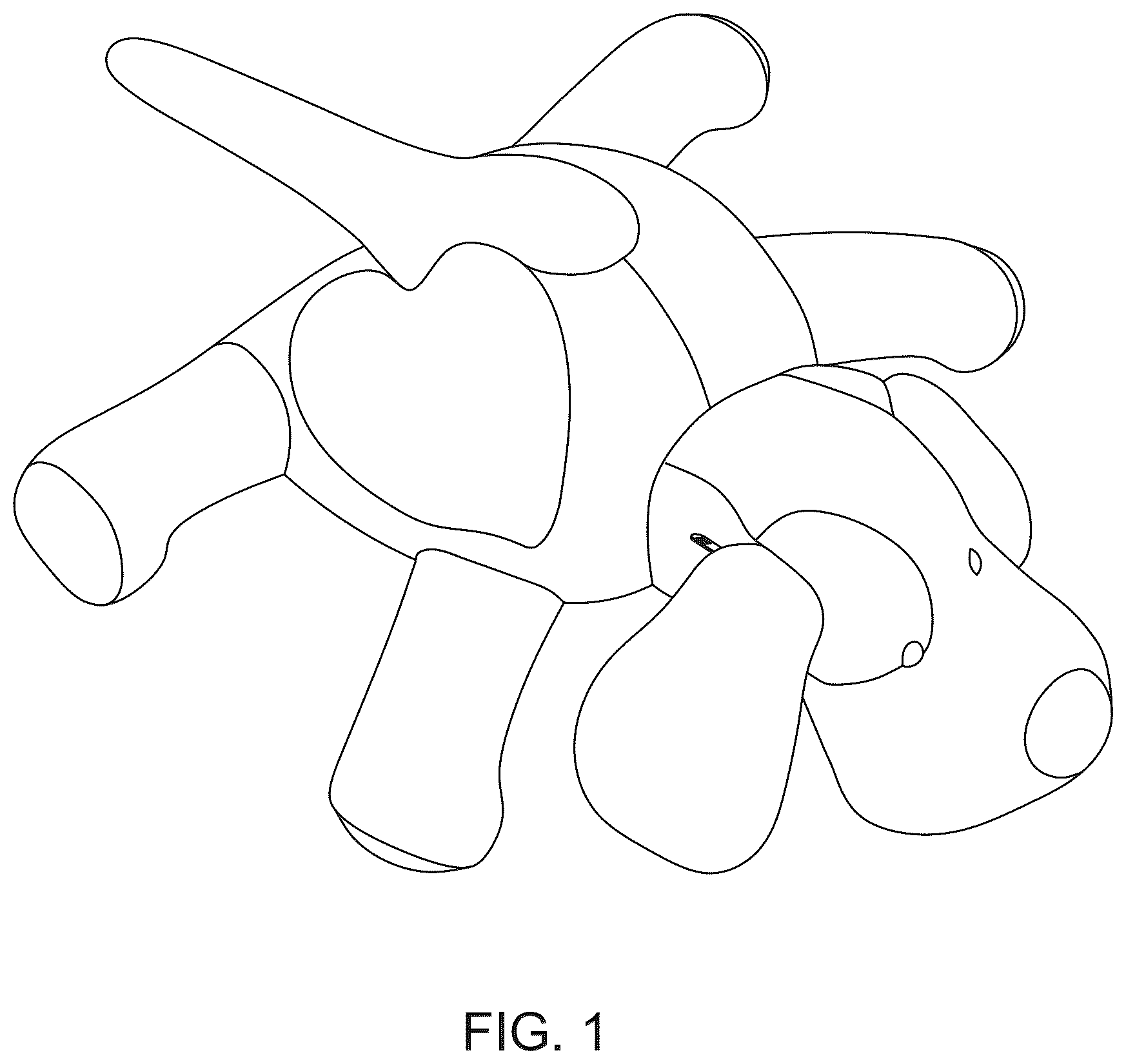 Patent USD1075963 Figure 1 – Soft tactile article for therapeutic use