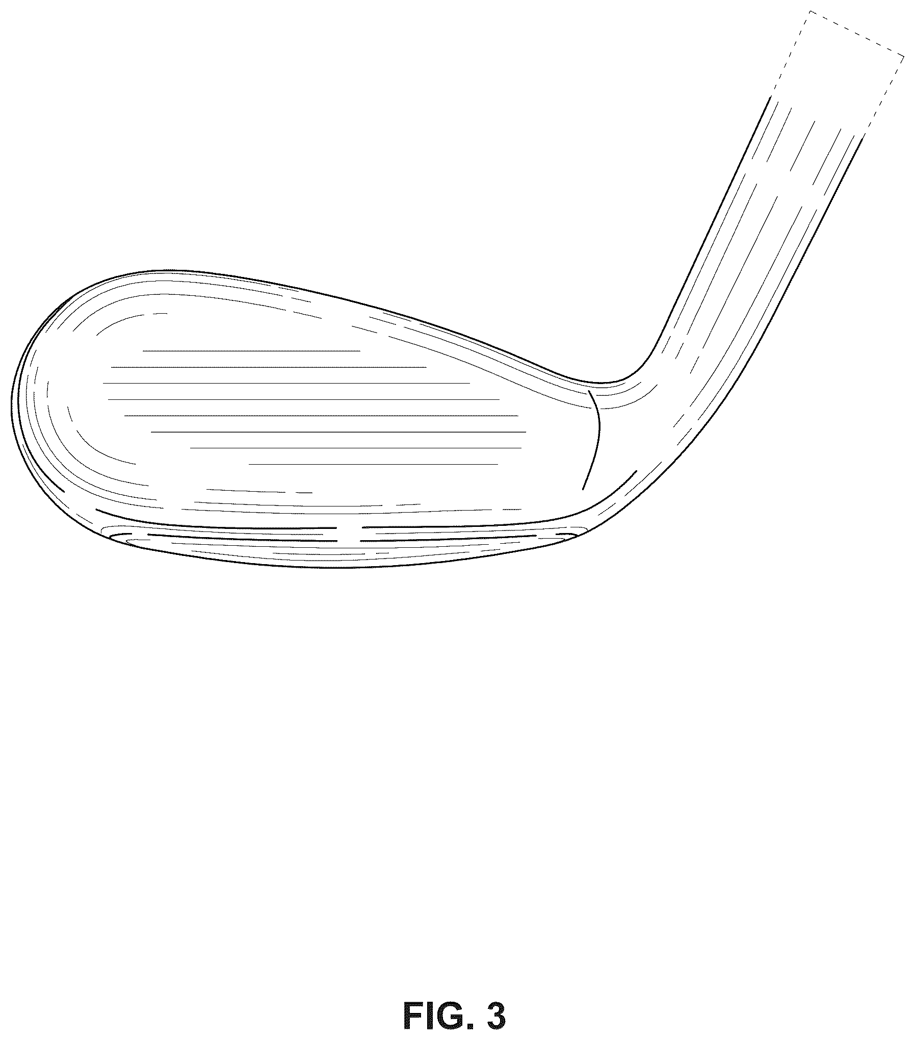 Patent USD1075980 Figure 3 – Wedge golf club head