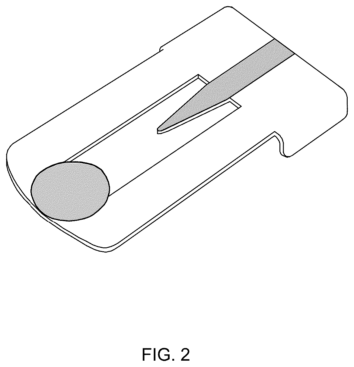 Patent USD1075984 Figure 2 – Aiming key golf putter attachment
