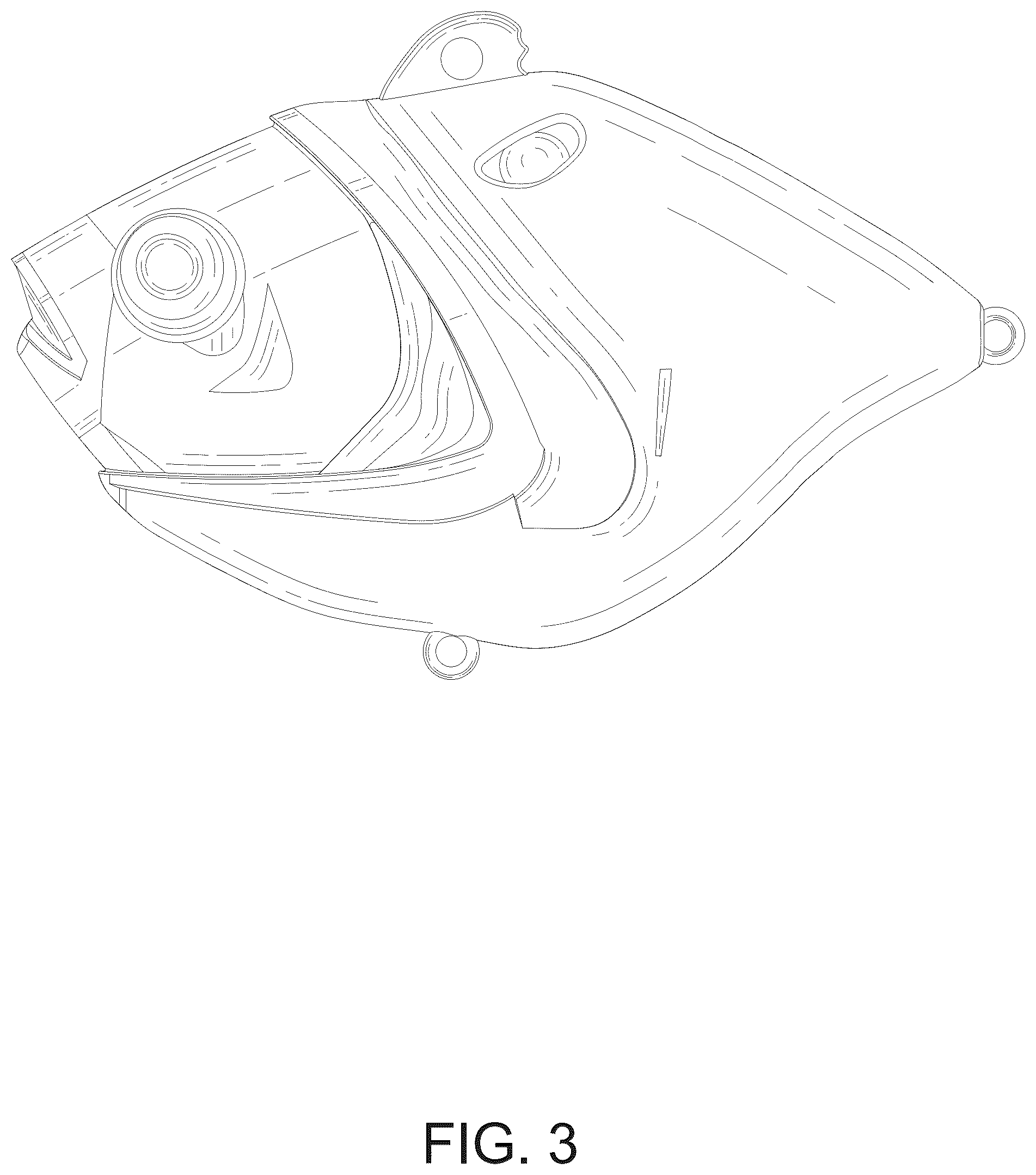 Patent USD1075998 Figure 3 – Artificial bait