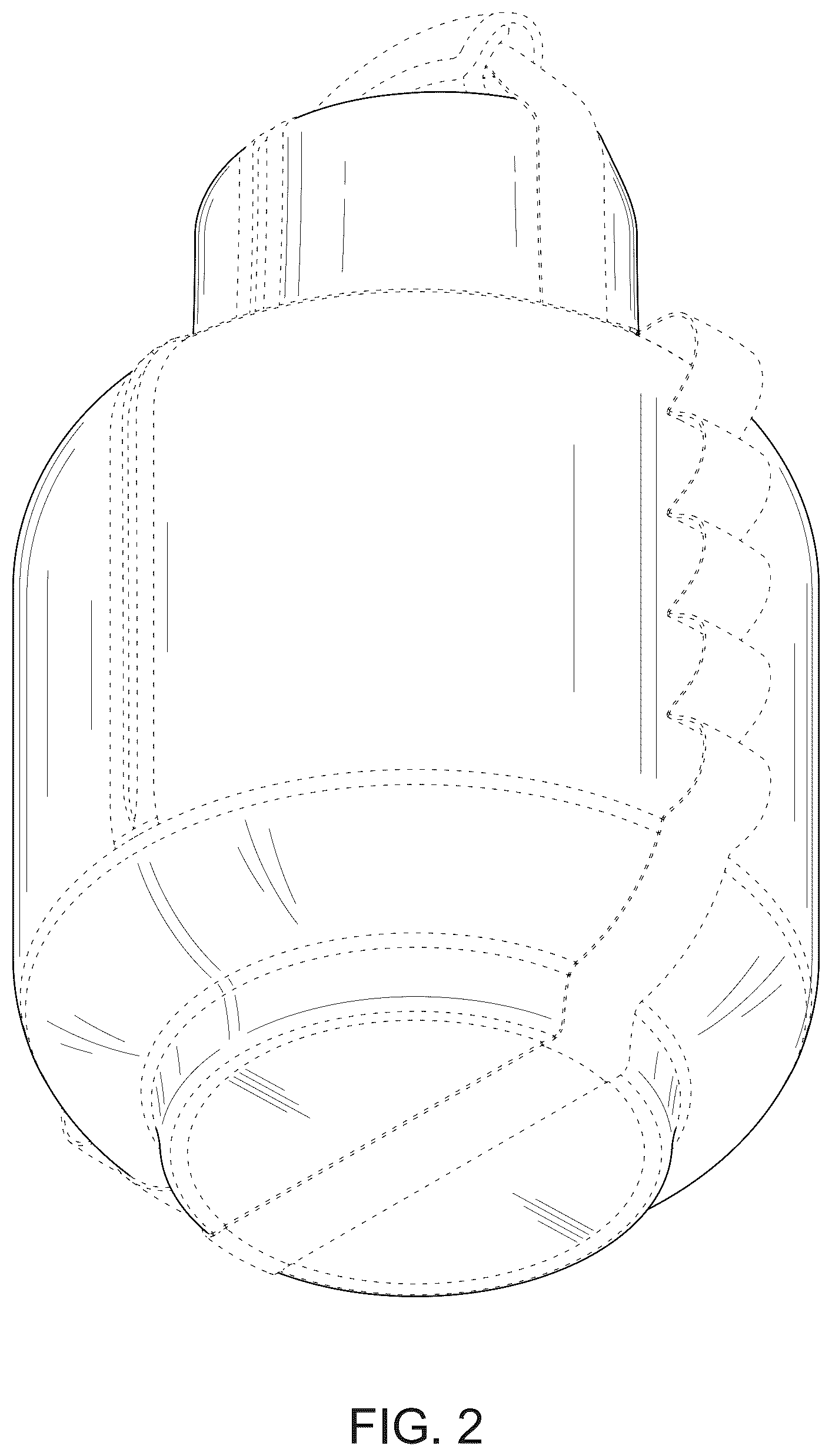 Patent USD1076000 Figure 2 – Gas tank cover