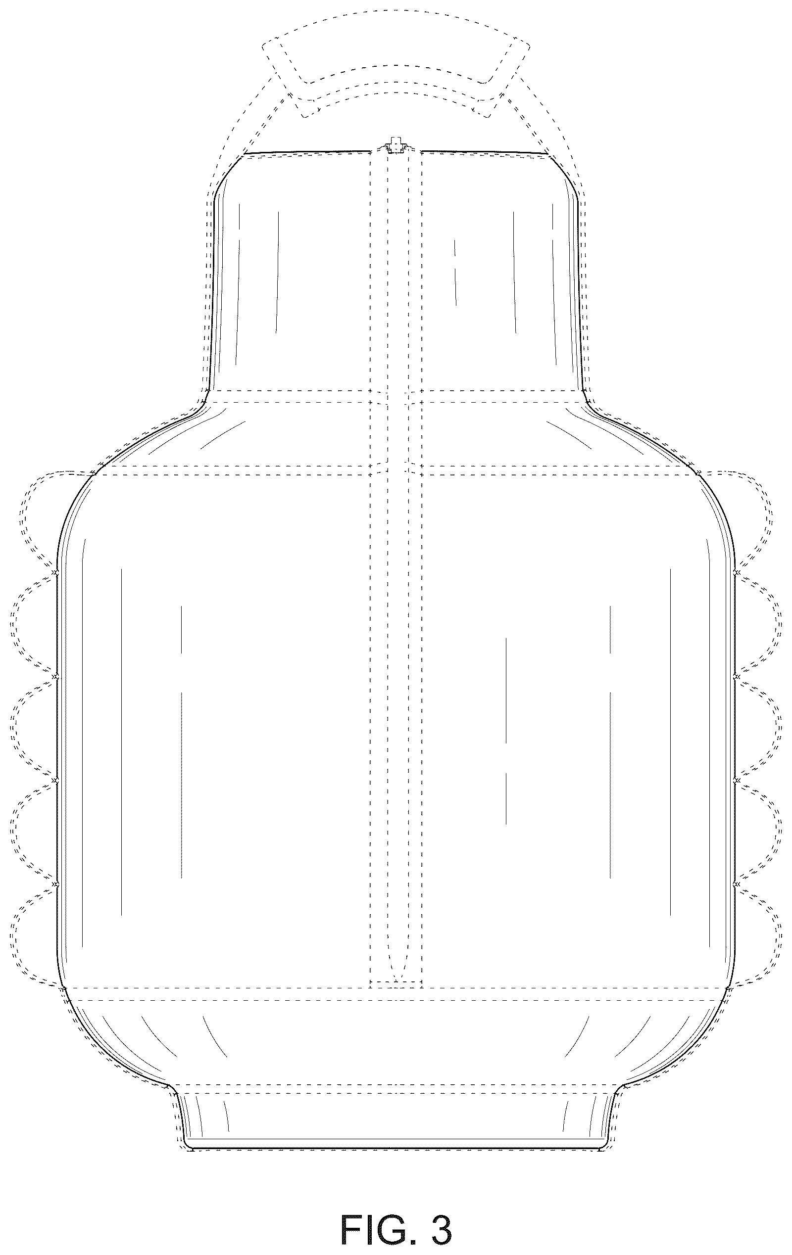 Patent USD1076000 Figure 3 – Gas tank cover