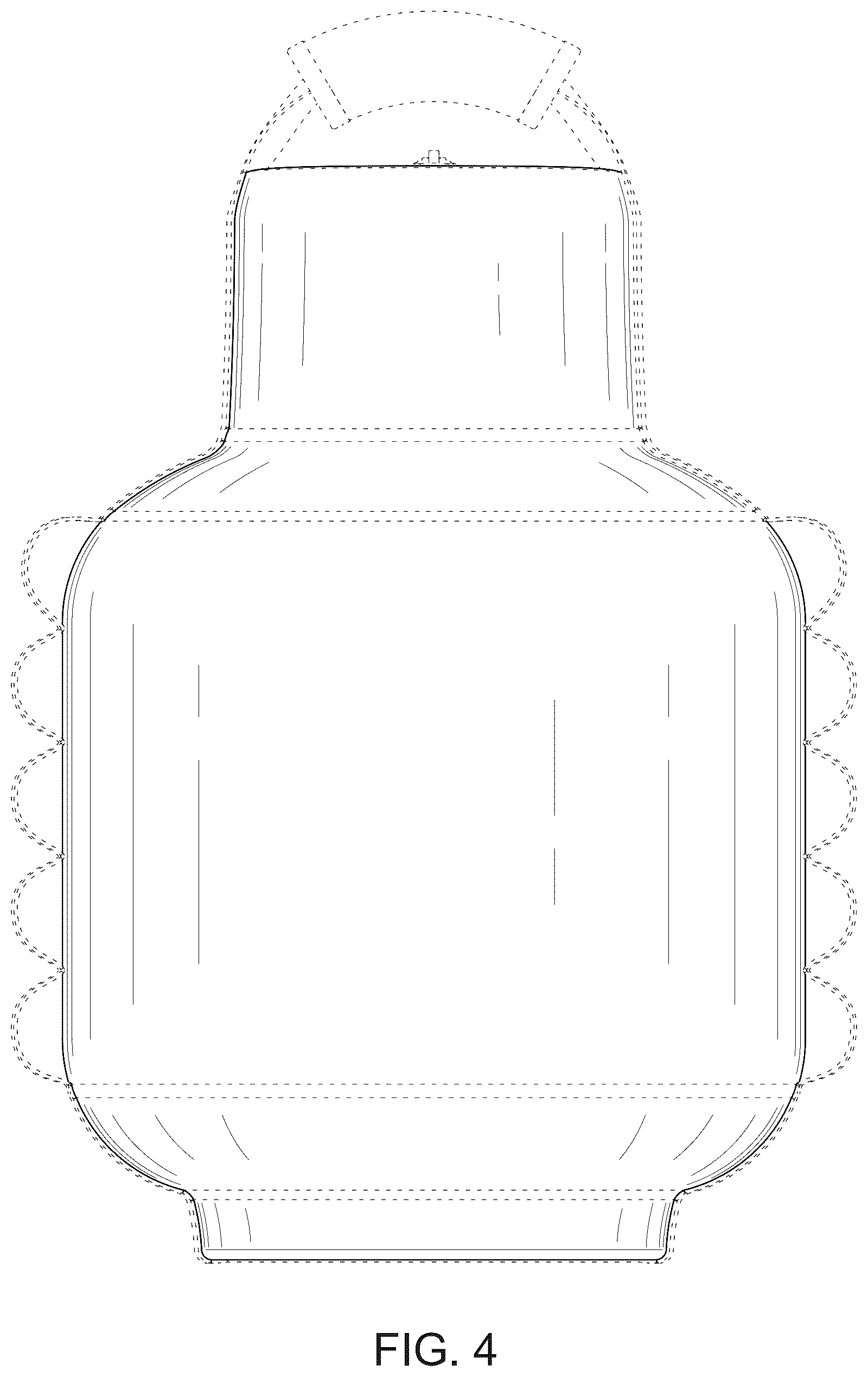 Patent USD1076000 Figure 4 – Gas tank cover