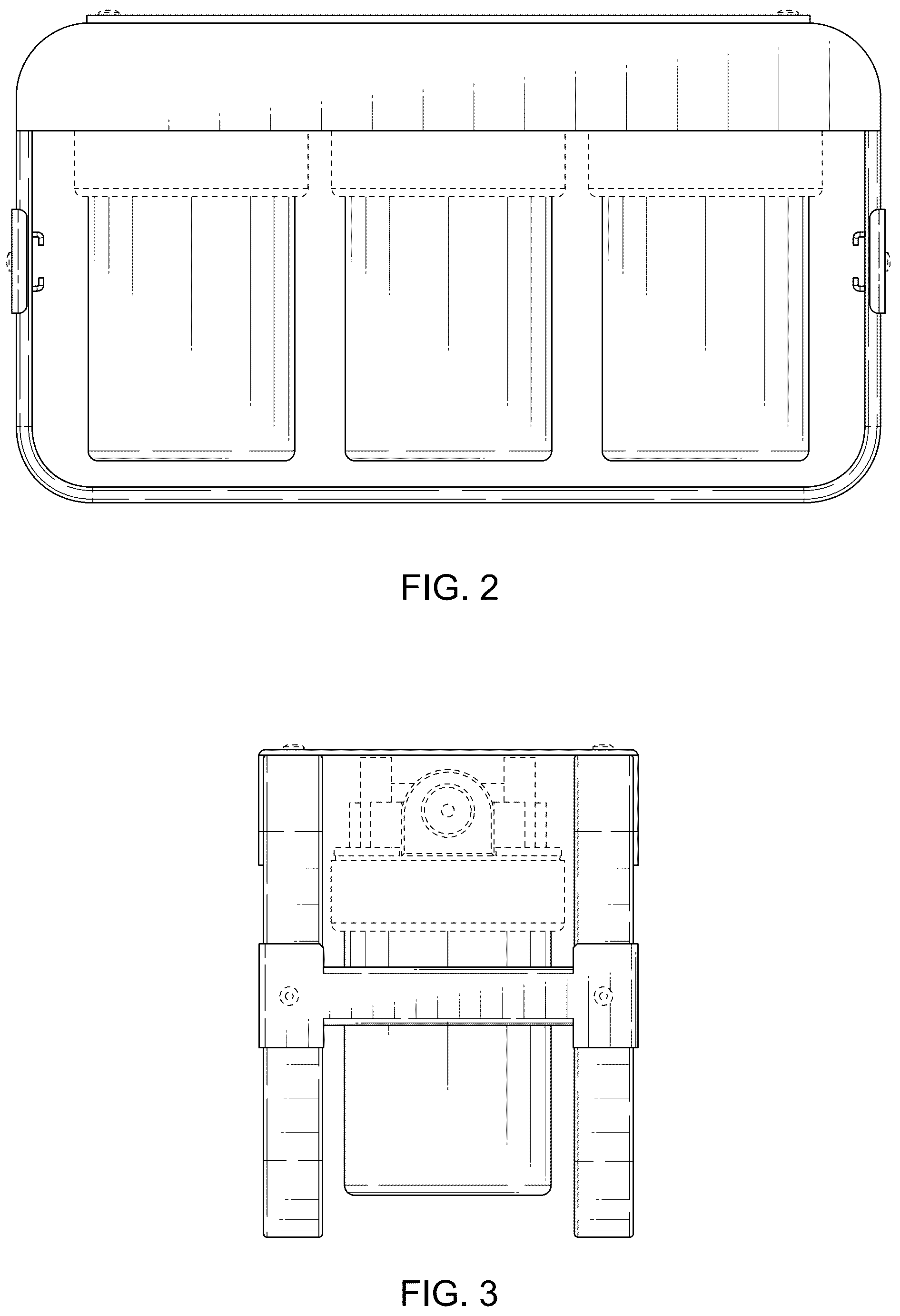 Patent USD1076001 Figure 2 – Portable water treatment device