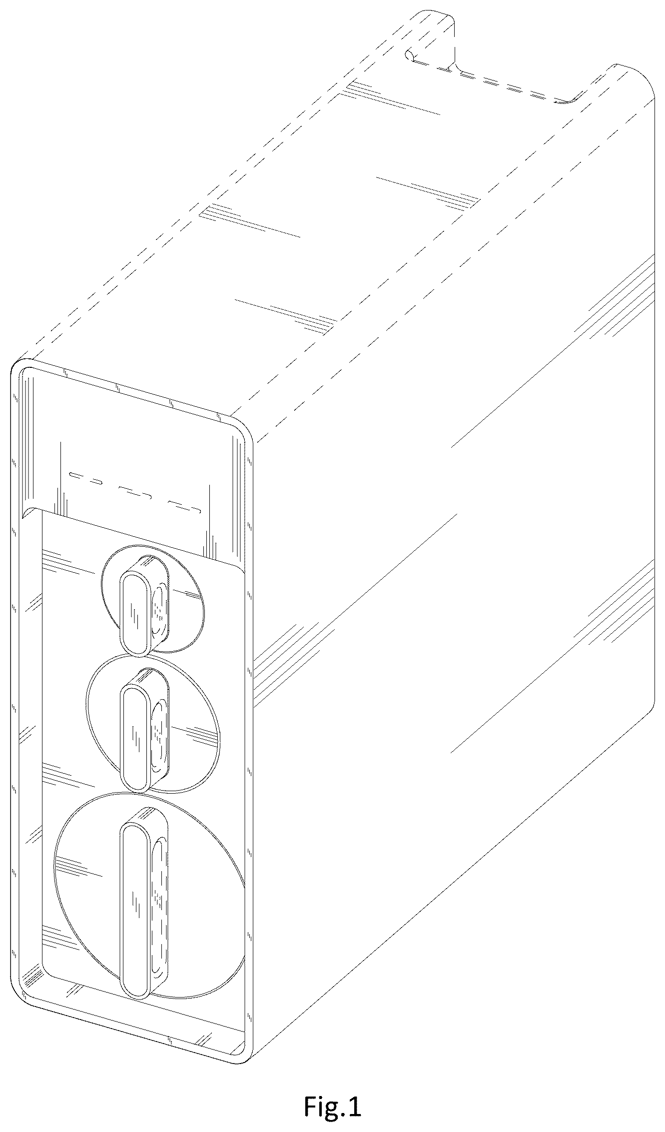 Patent USD1076002 Figure 1 – Water purifier