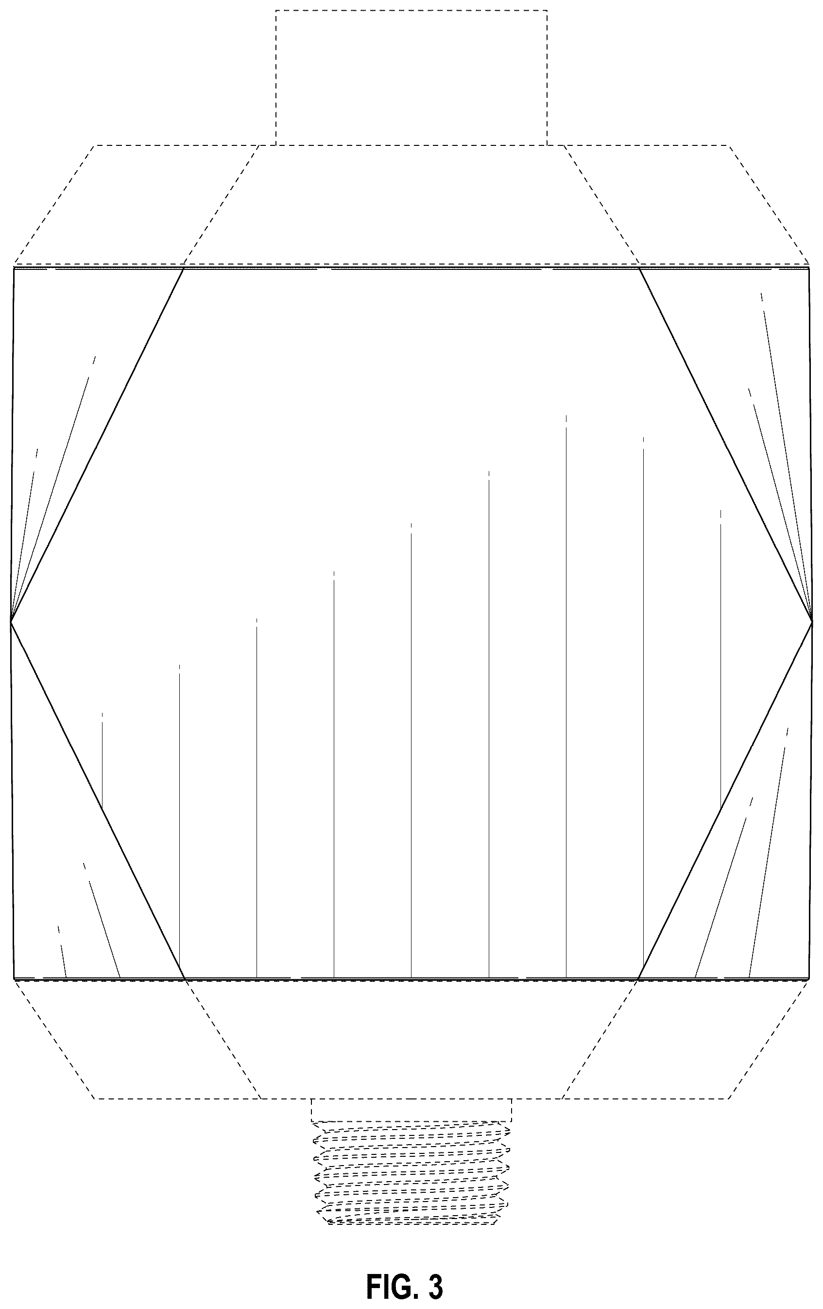 Patent USD1076003 Figure 3 – Shower water filter assembly