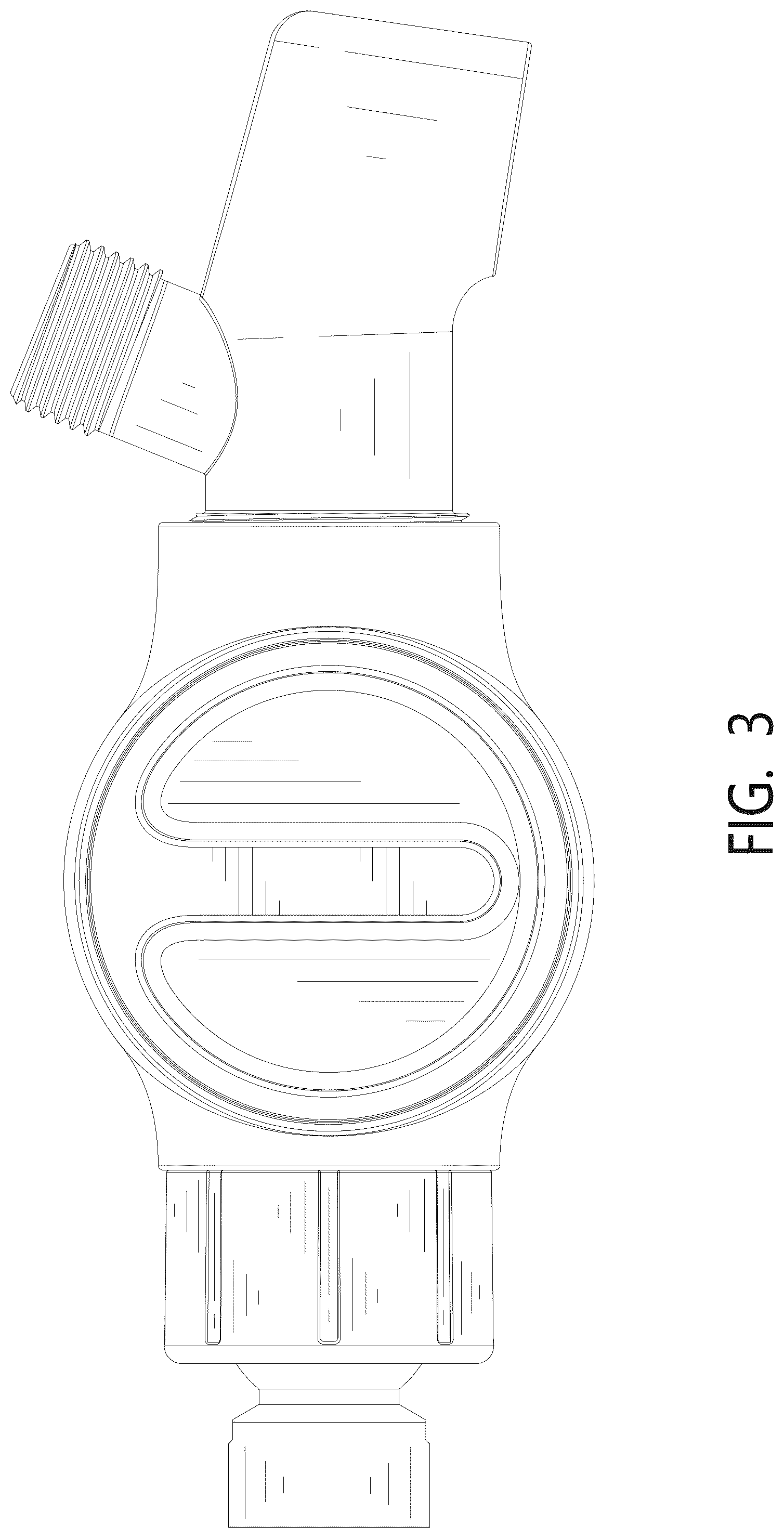 Patent USD1076005 Figure 3 – Shower head holder