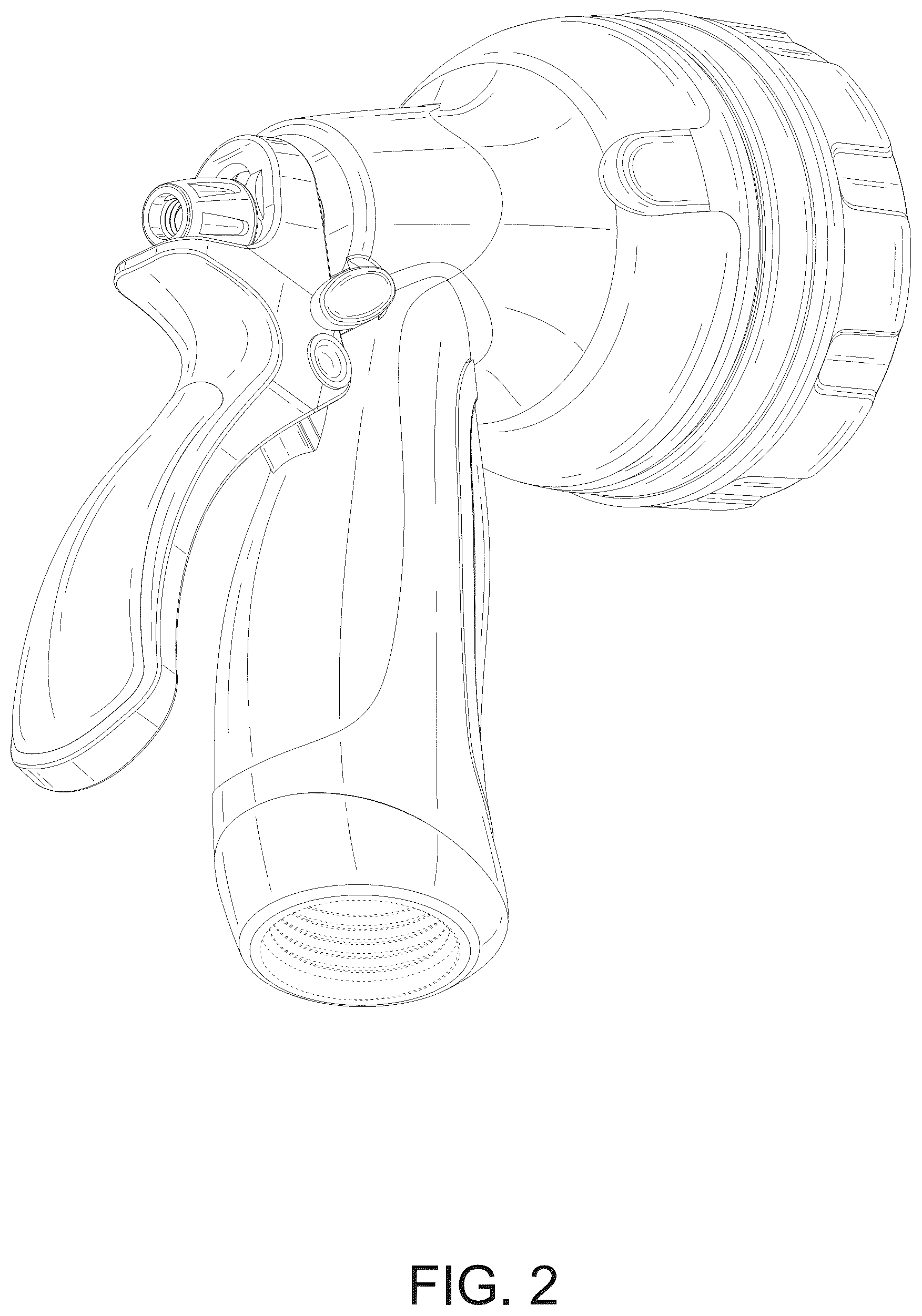 Patent USD1076012 Figure 2 – Spray gun
