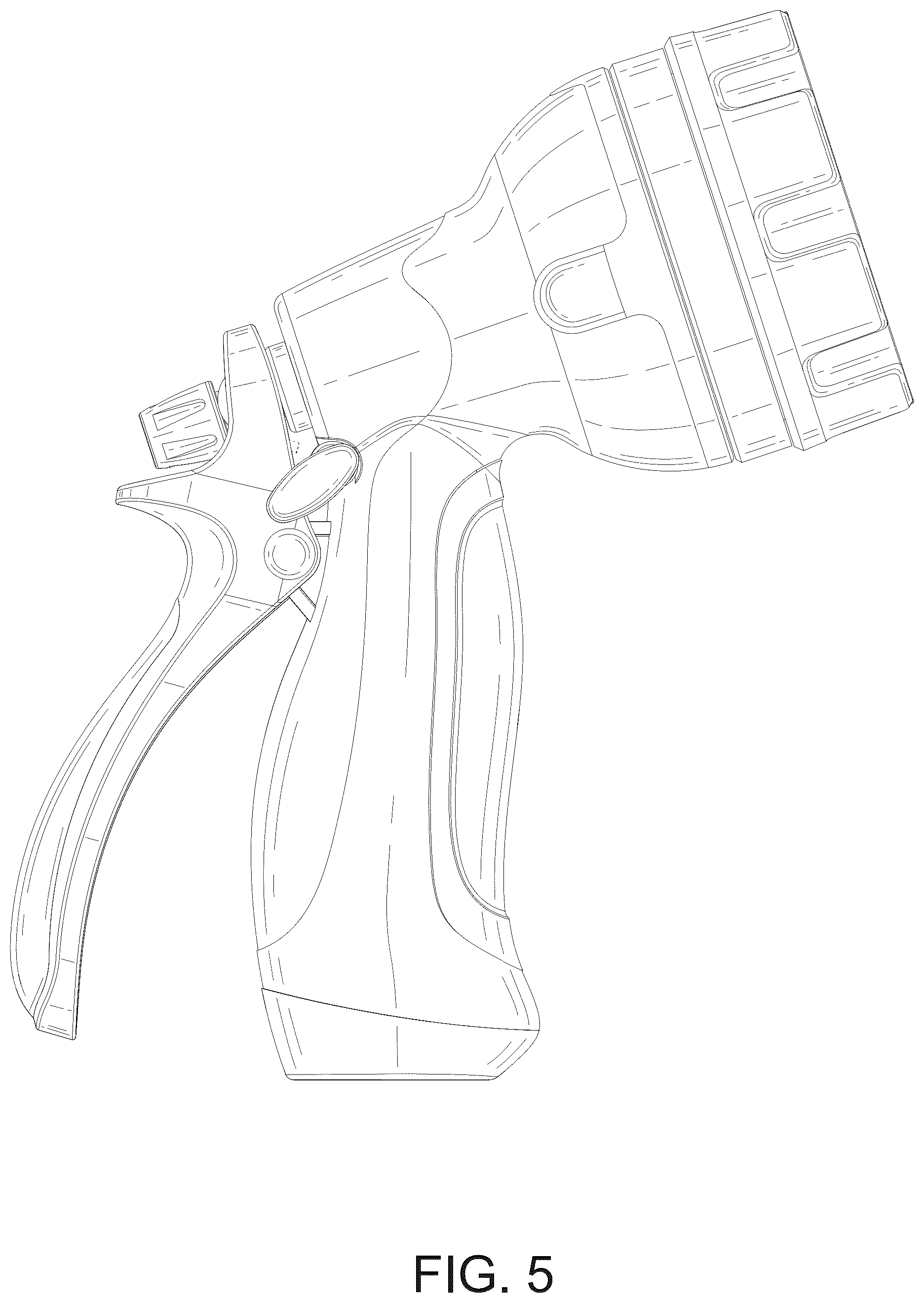 Patent USD1076012 Figure 5 – Spray gun