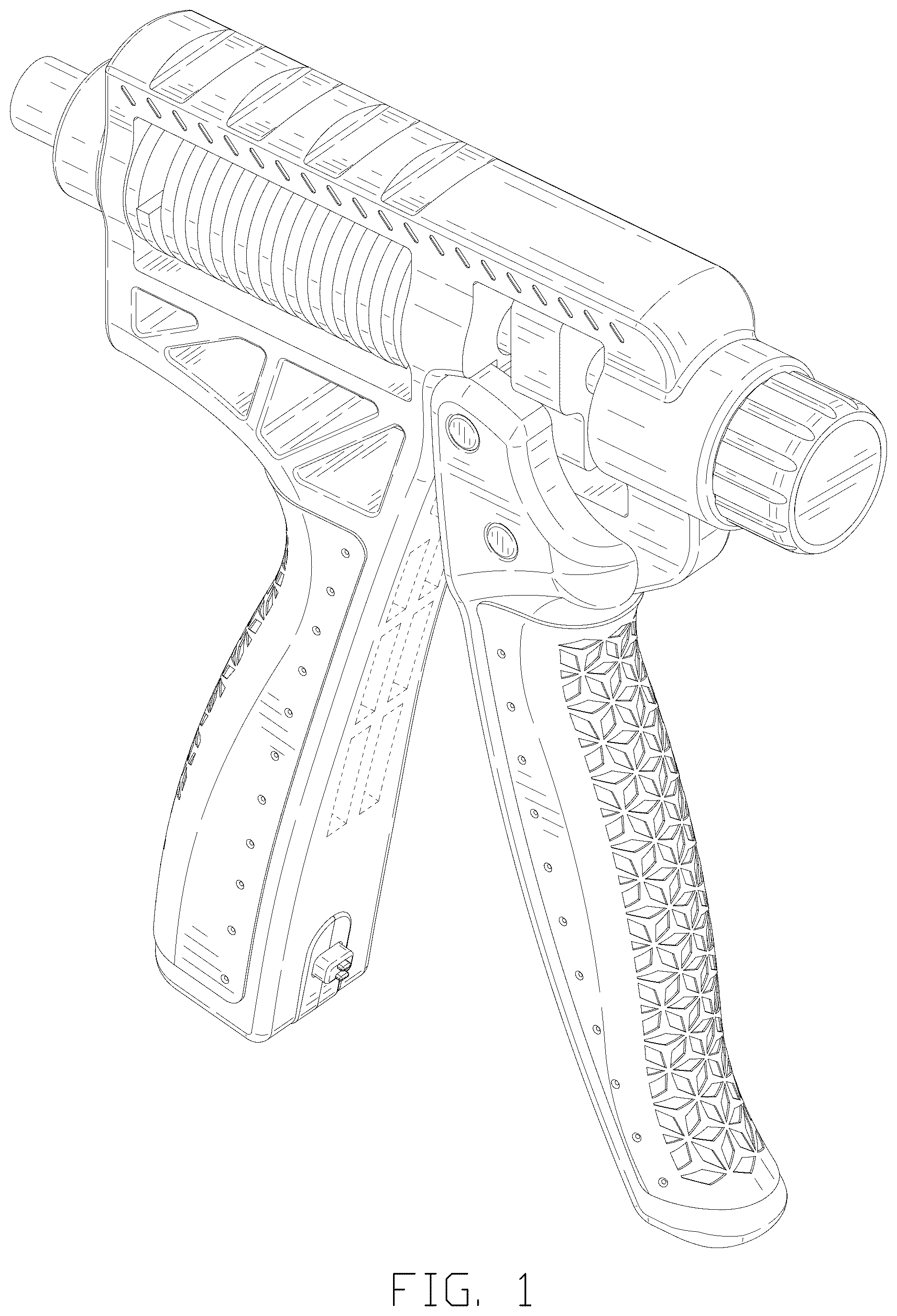 Patent USD1076013 Figure 1 – Handgrip
