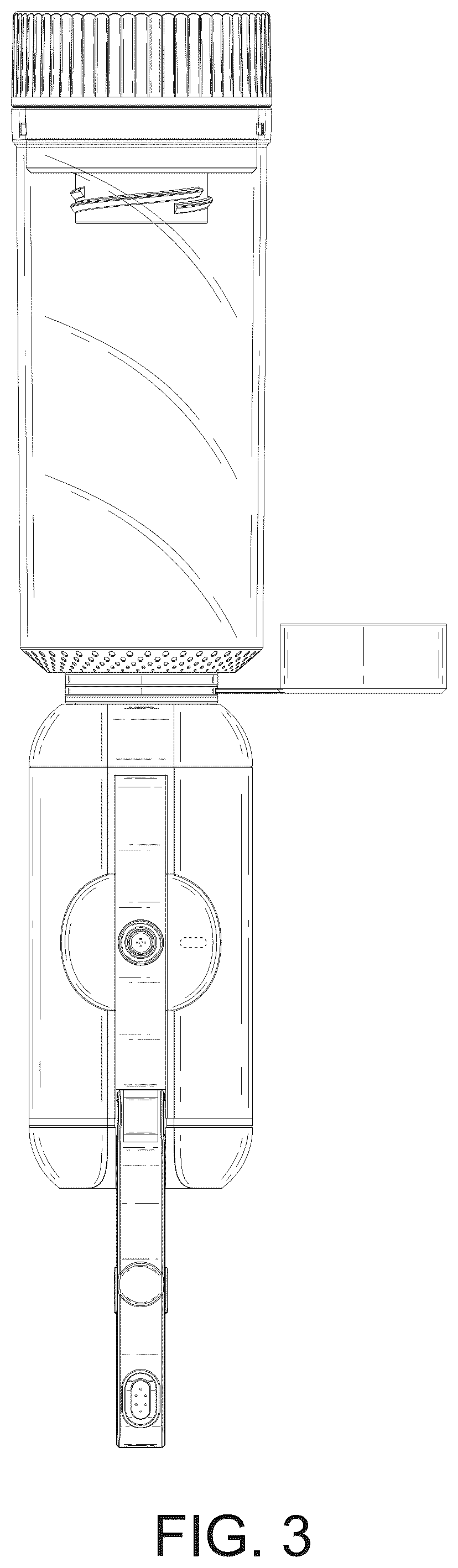Patent USD1076014 Figure 3 – Bidet sprayer
