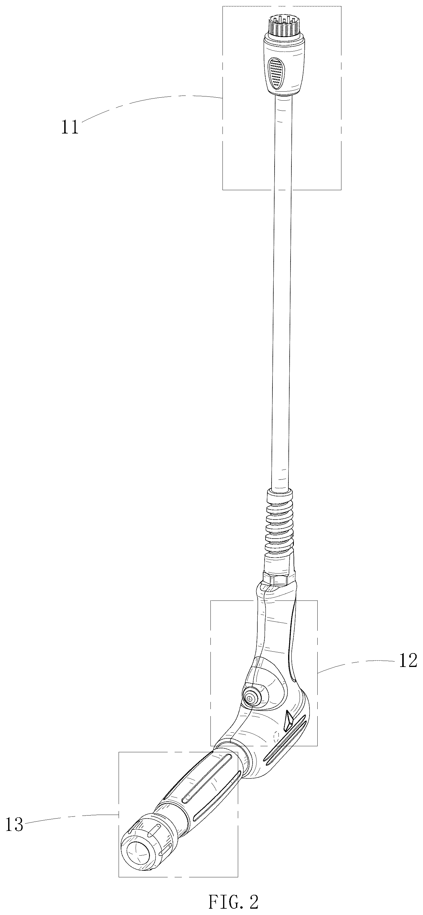 Patent USD1076015 Figure 2 – Pneumatic shock wave therapy gun