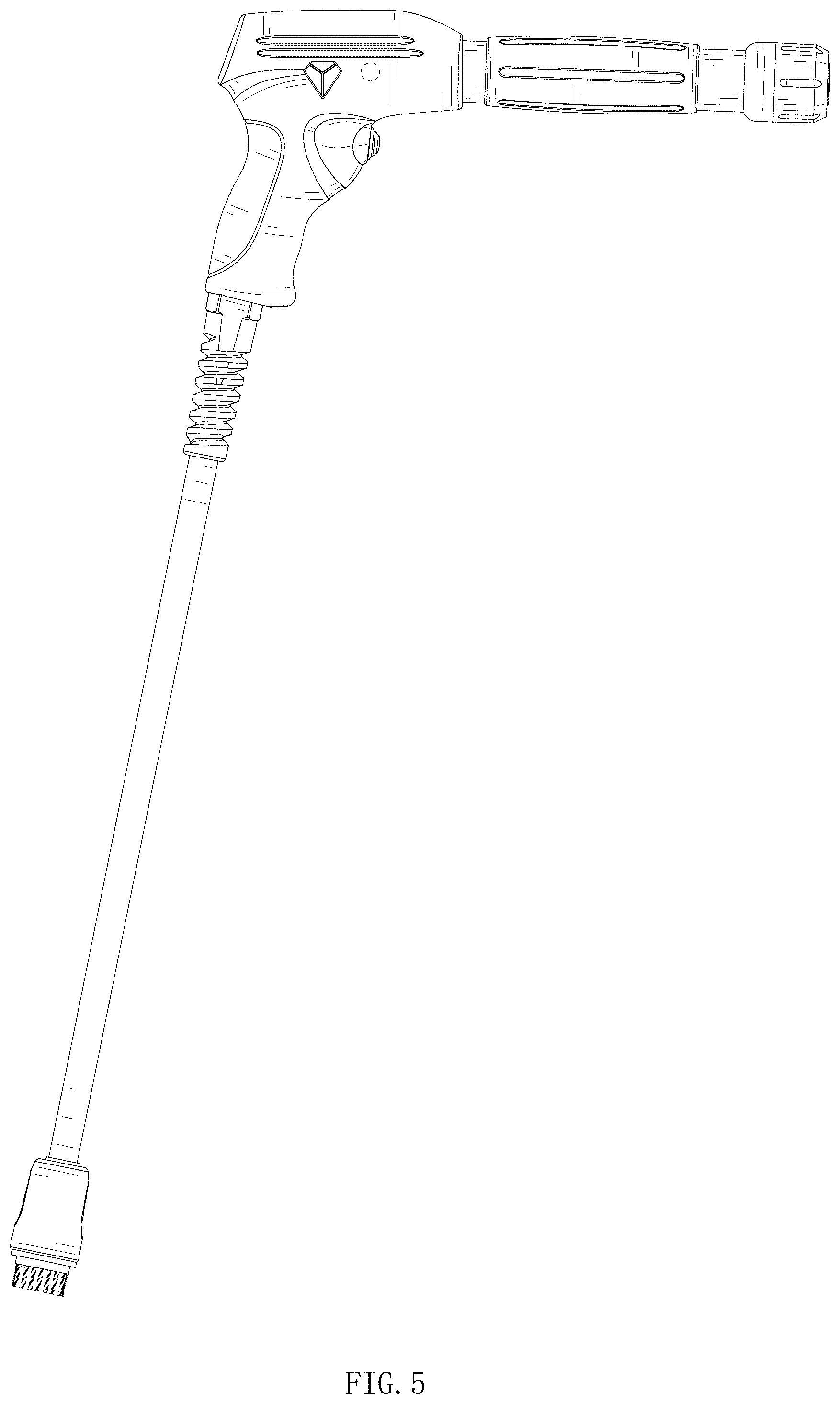 Patent USD1076015 Figure 5 – Pneumatic shock wave therapy gun