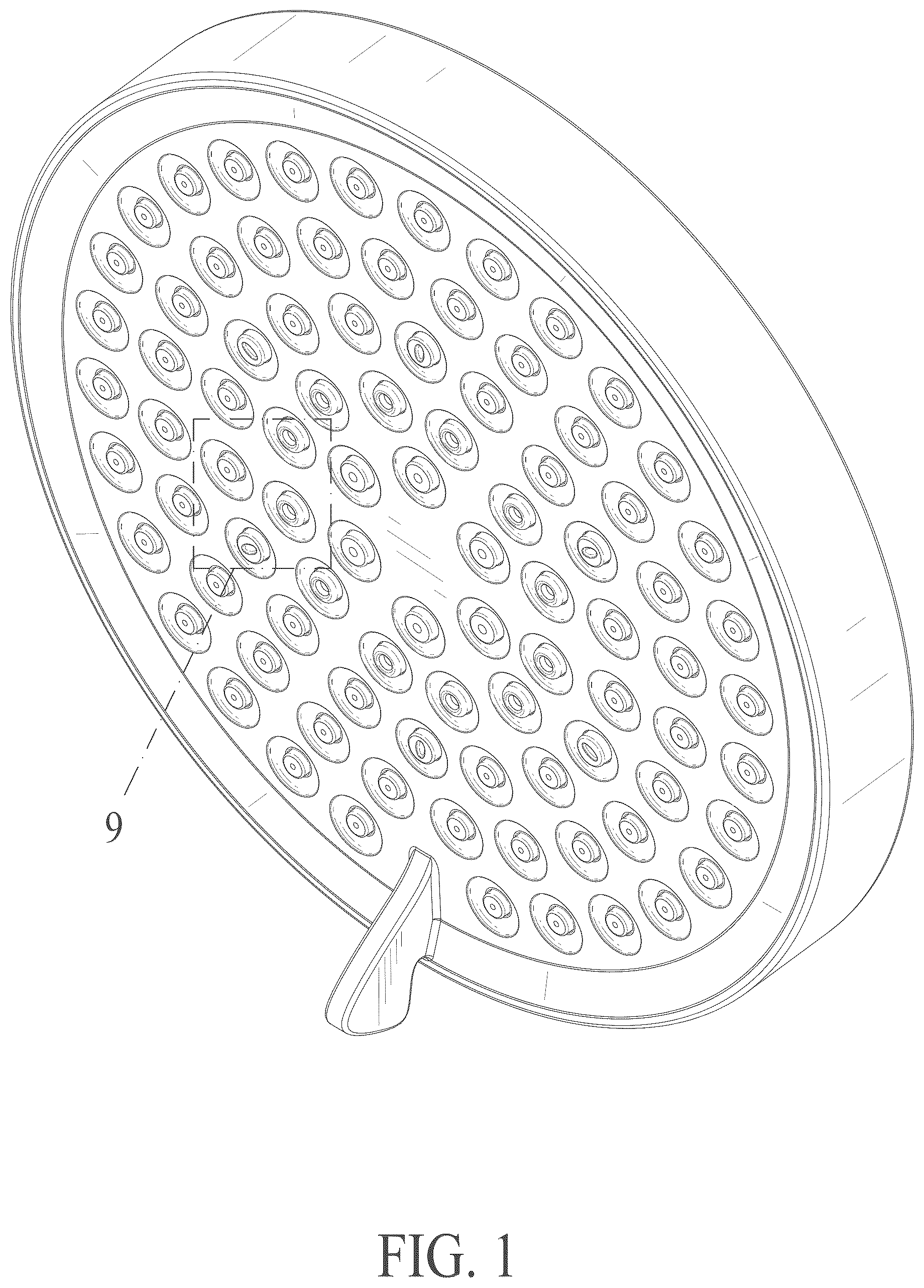 Patent USD1076016 — Shower head — Figure 1