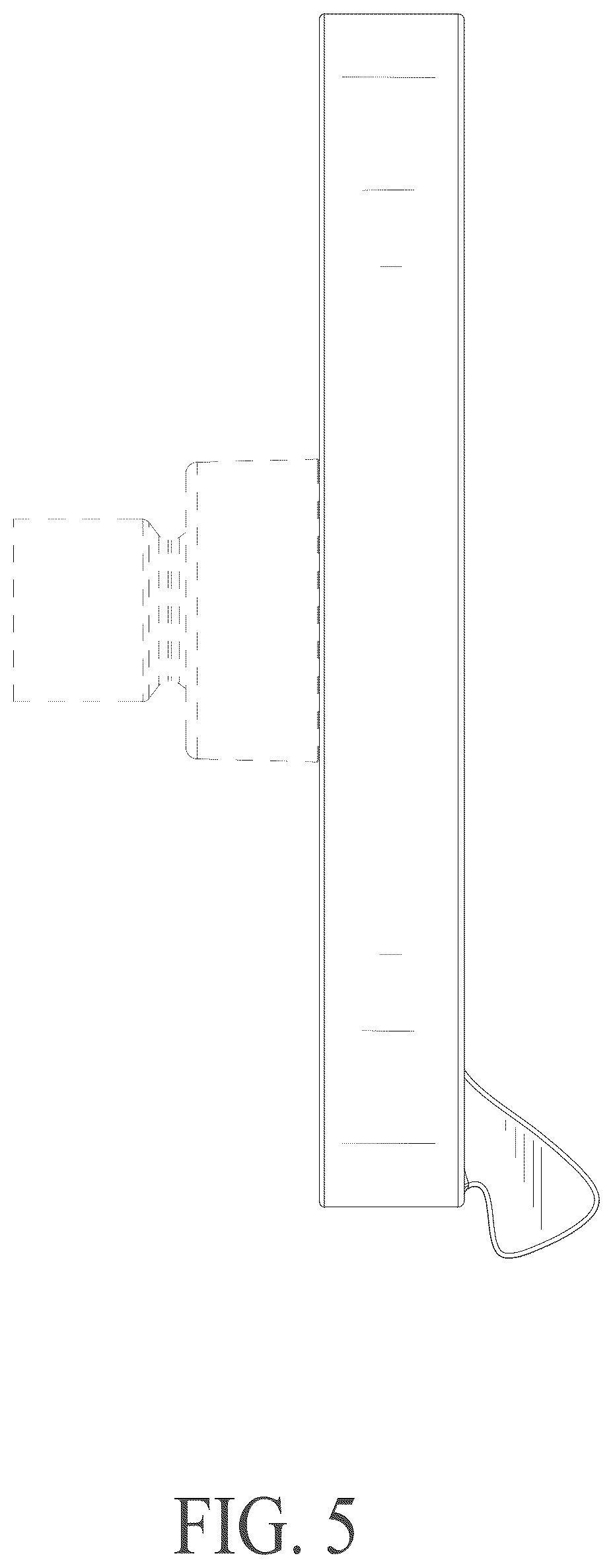 Patent USD1076016 Figure 5 – Shower head