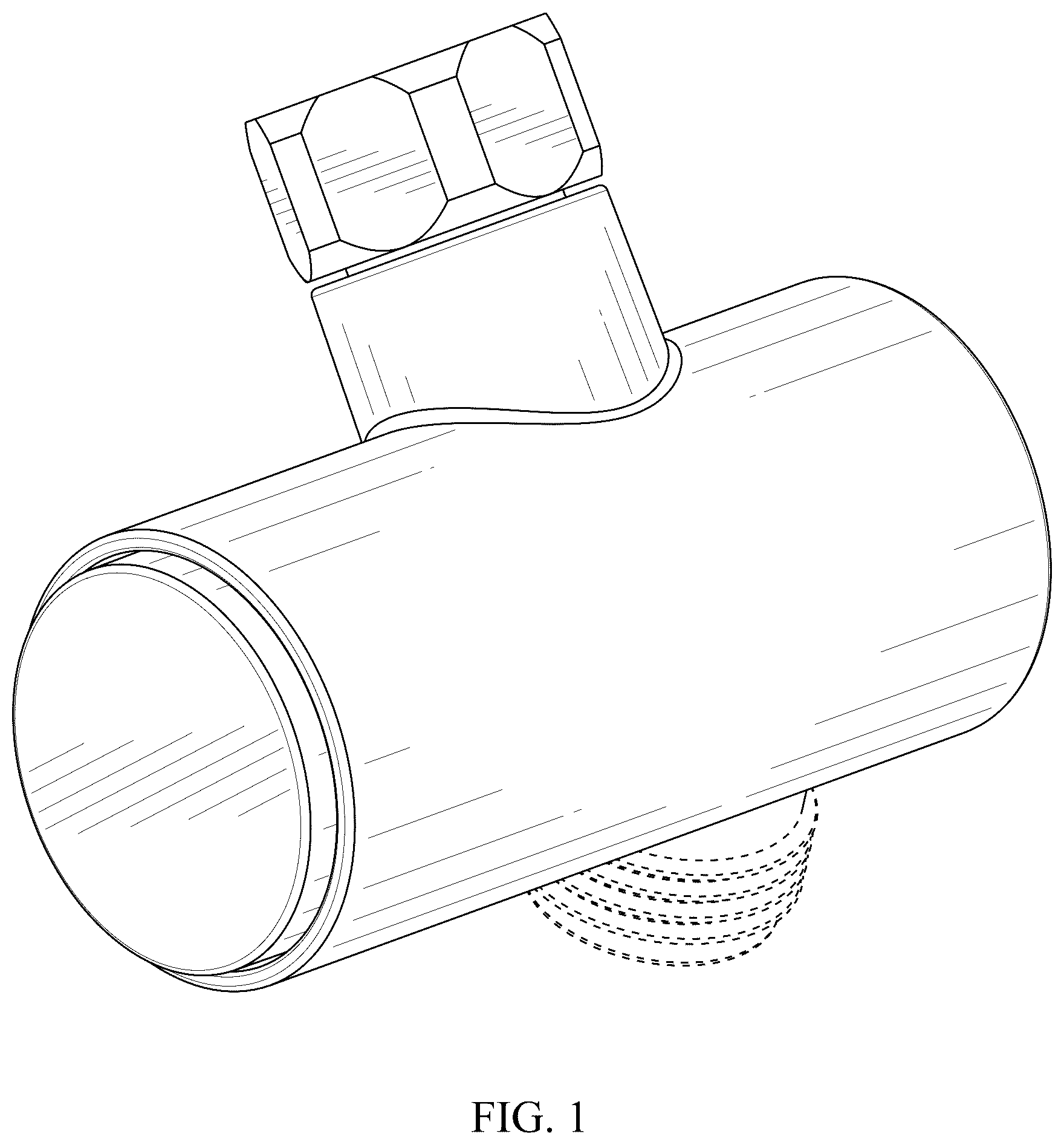 Patent USD1076017 Figure 1 – Push-button water outlet valve
