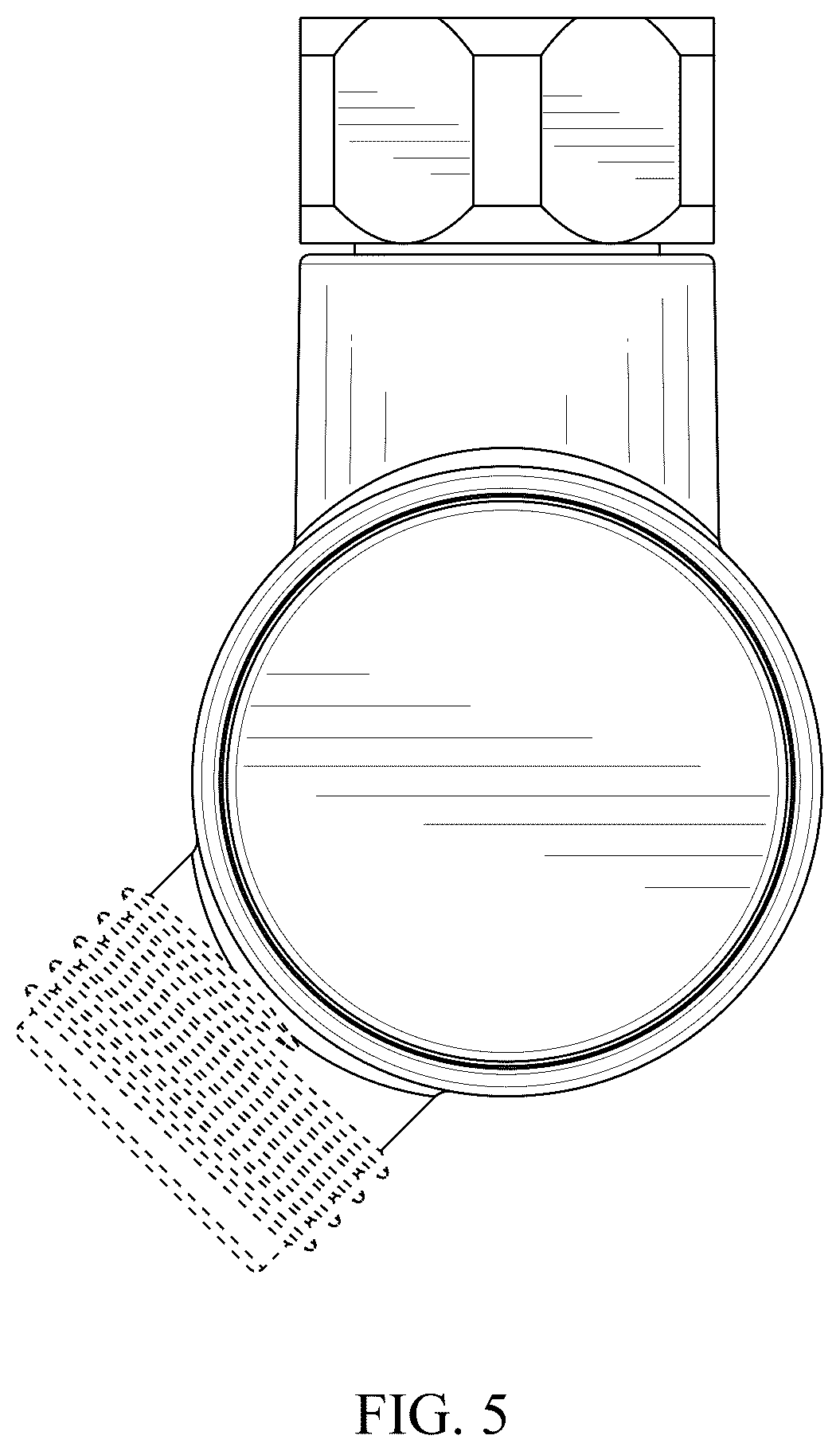 Patent USD1076017 Figure 5 – Push-button water outlet valve