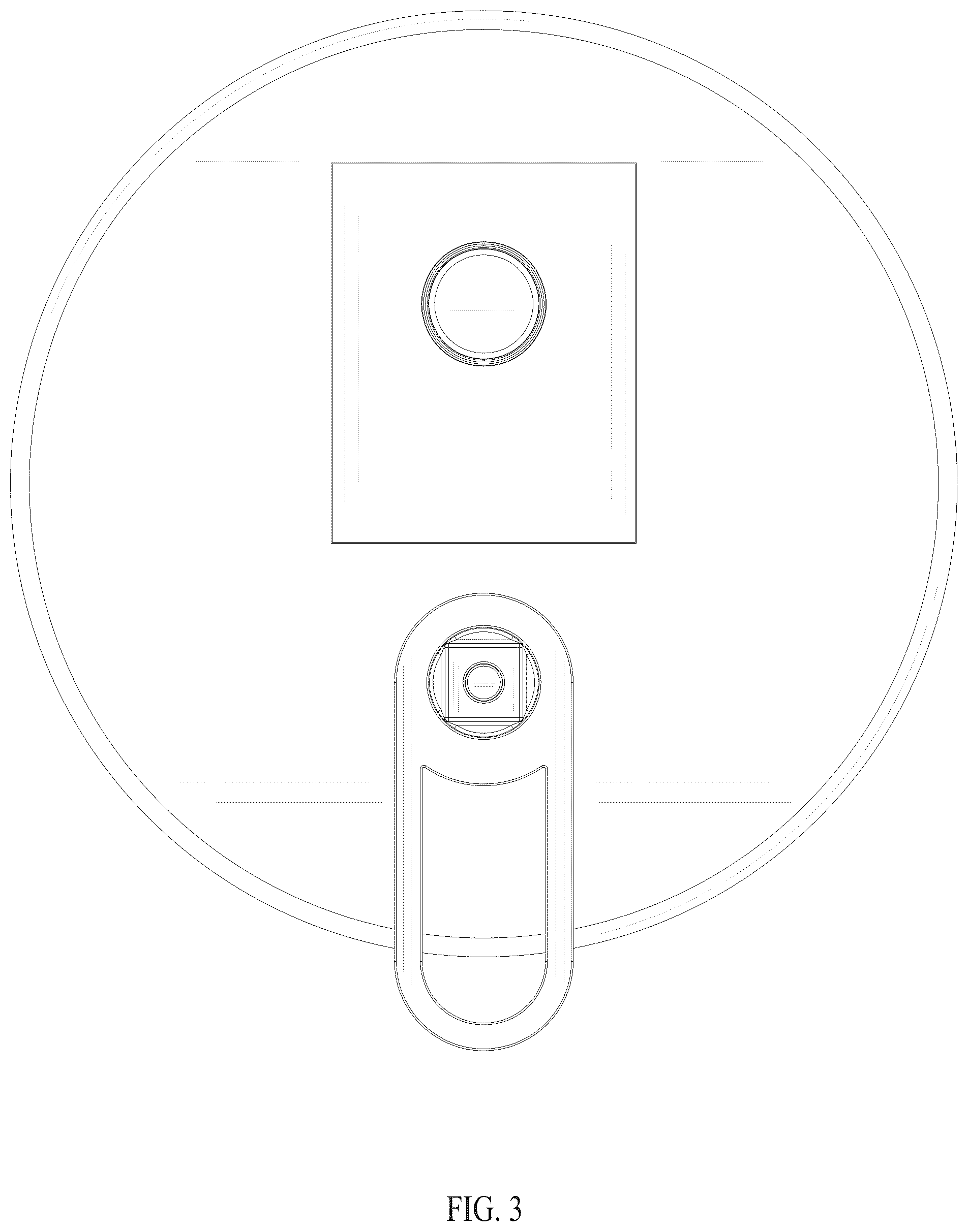 Patent USD1076019 Figure 3 – Wall-mounted faucet