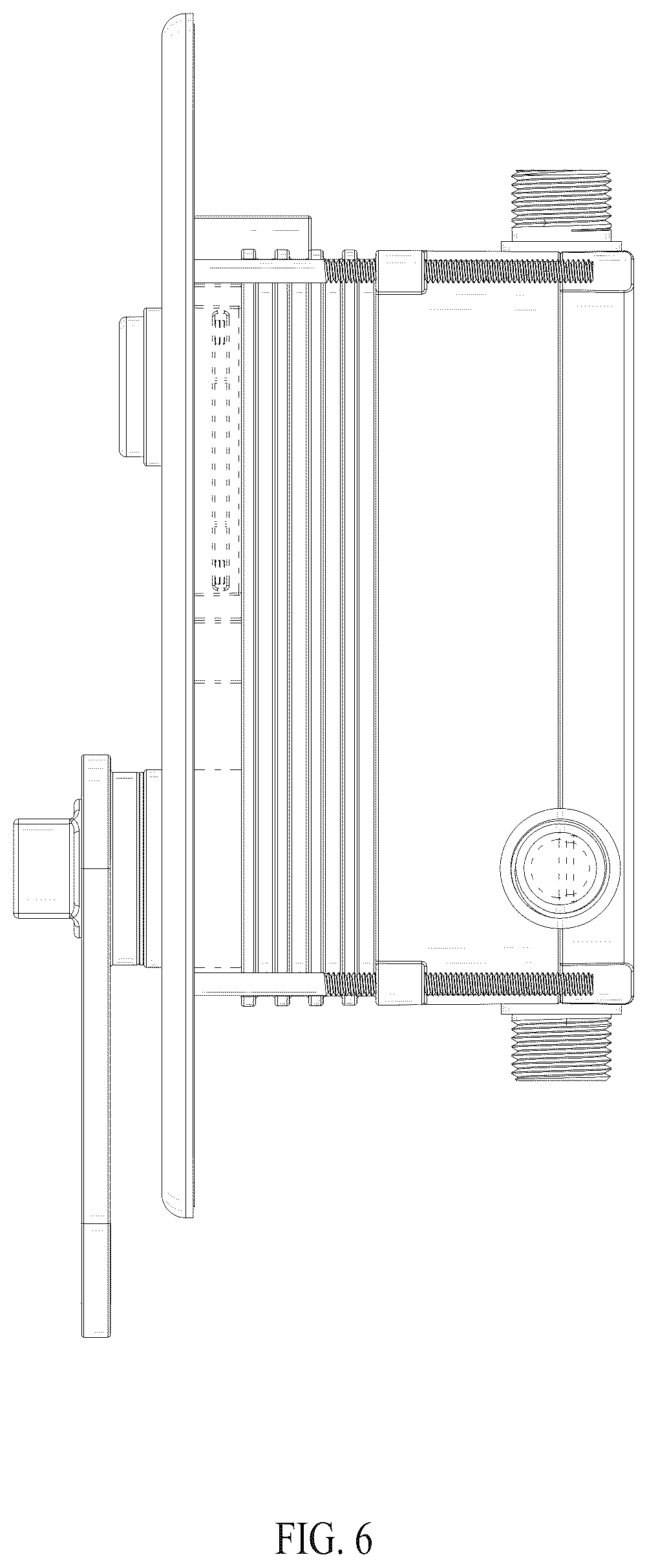 Patent USD1076019 Figure 6 – Wall-mounted faucet