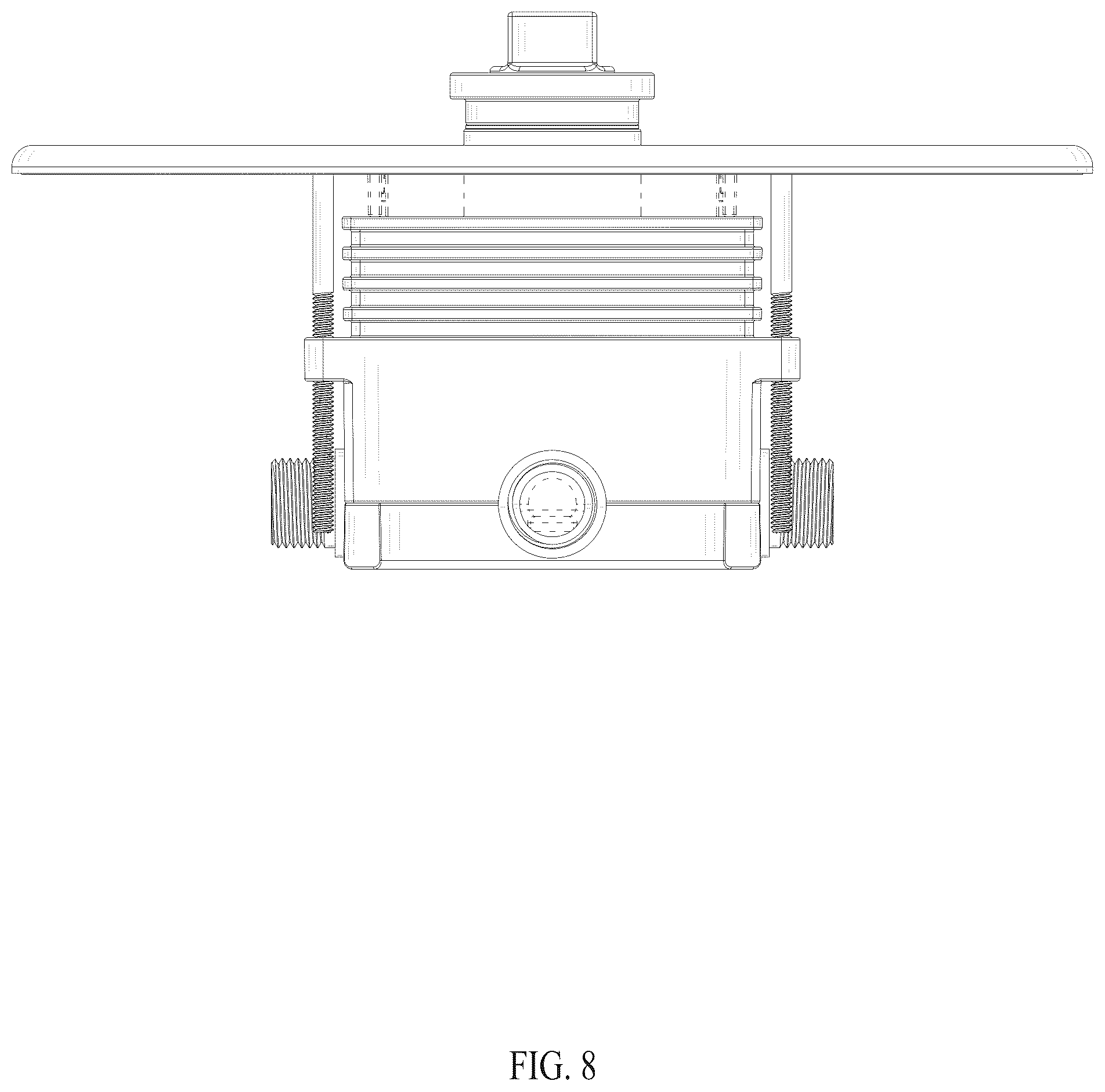 Patent USD1076019 Figure 8 – Wall-mounted faucet