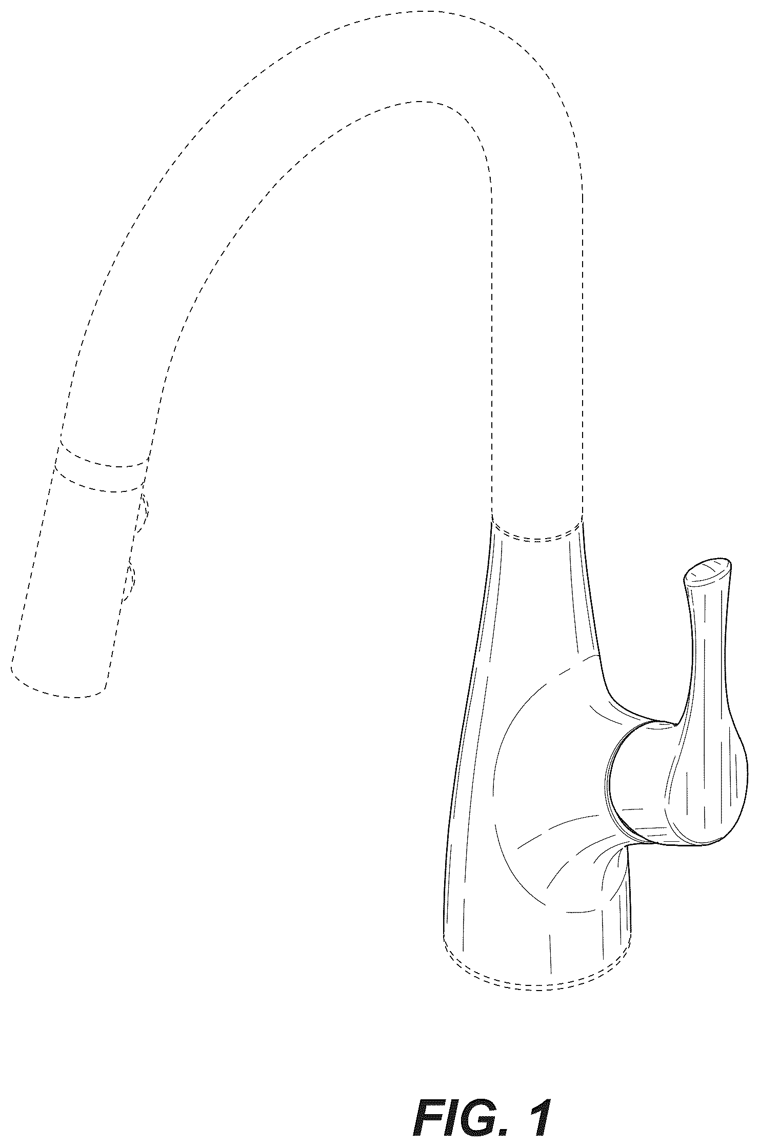 Patent USD1076020 — Faucet — Figure 1