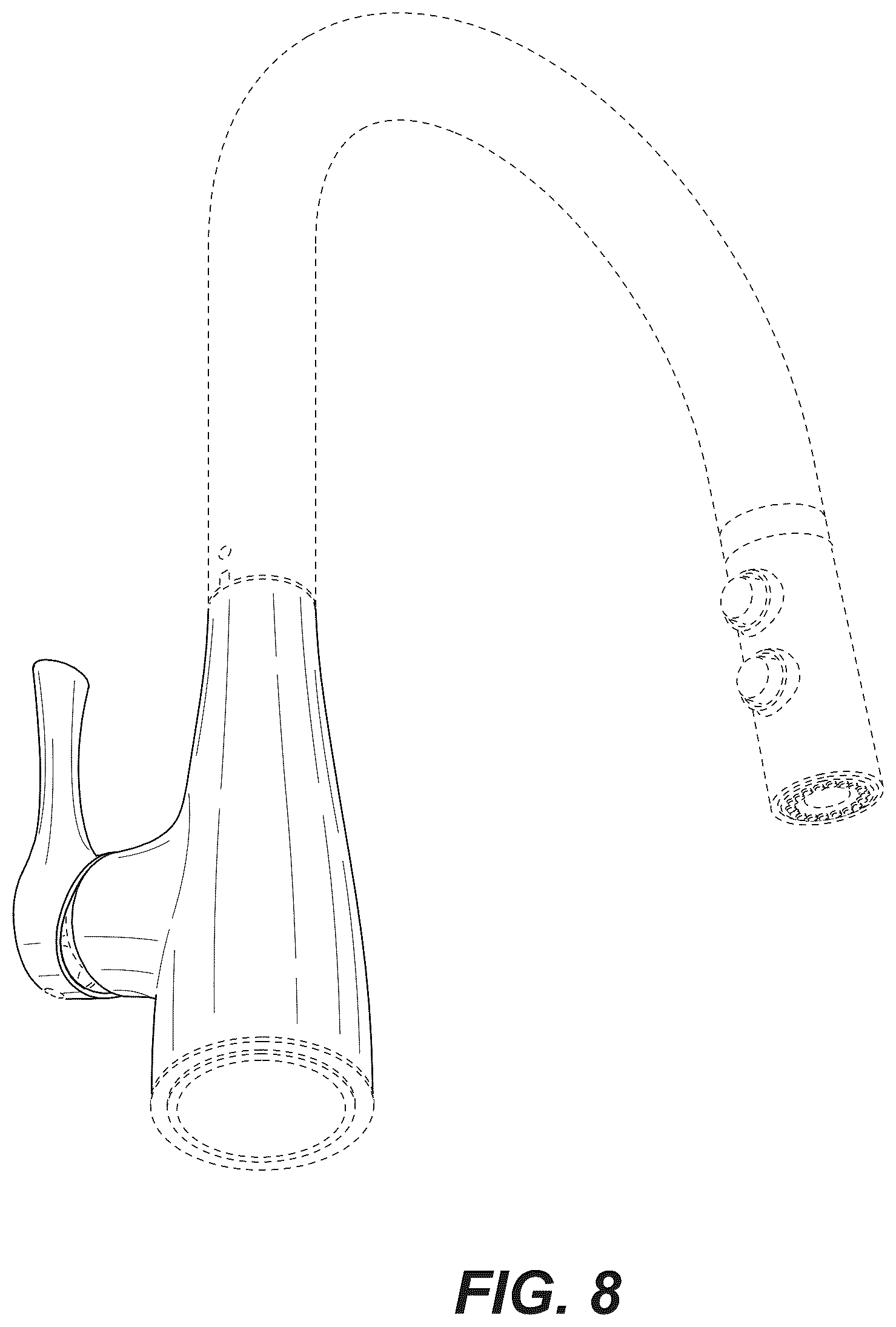 Patent USD1076020 Figure 8 – Faucet