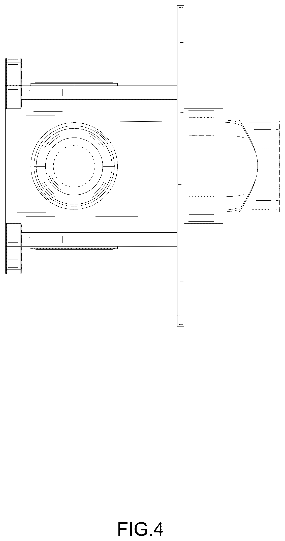Patent USD1076021 Figure 4 – Faucet valve body