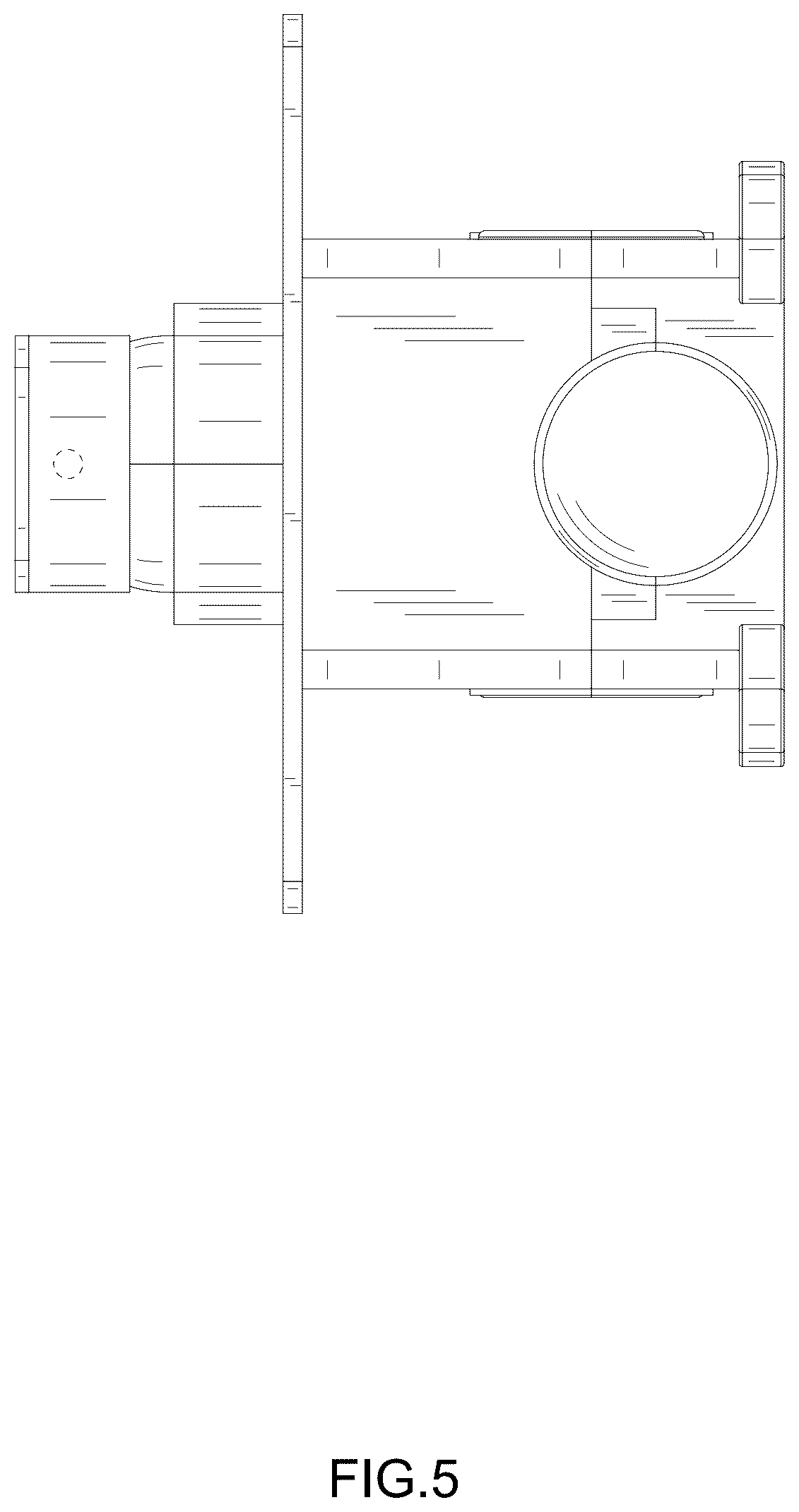 Patent USD1076021 Figure 5 – Faucet valve body