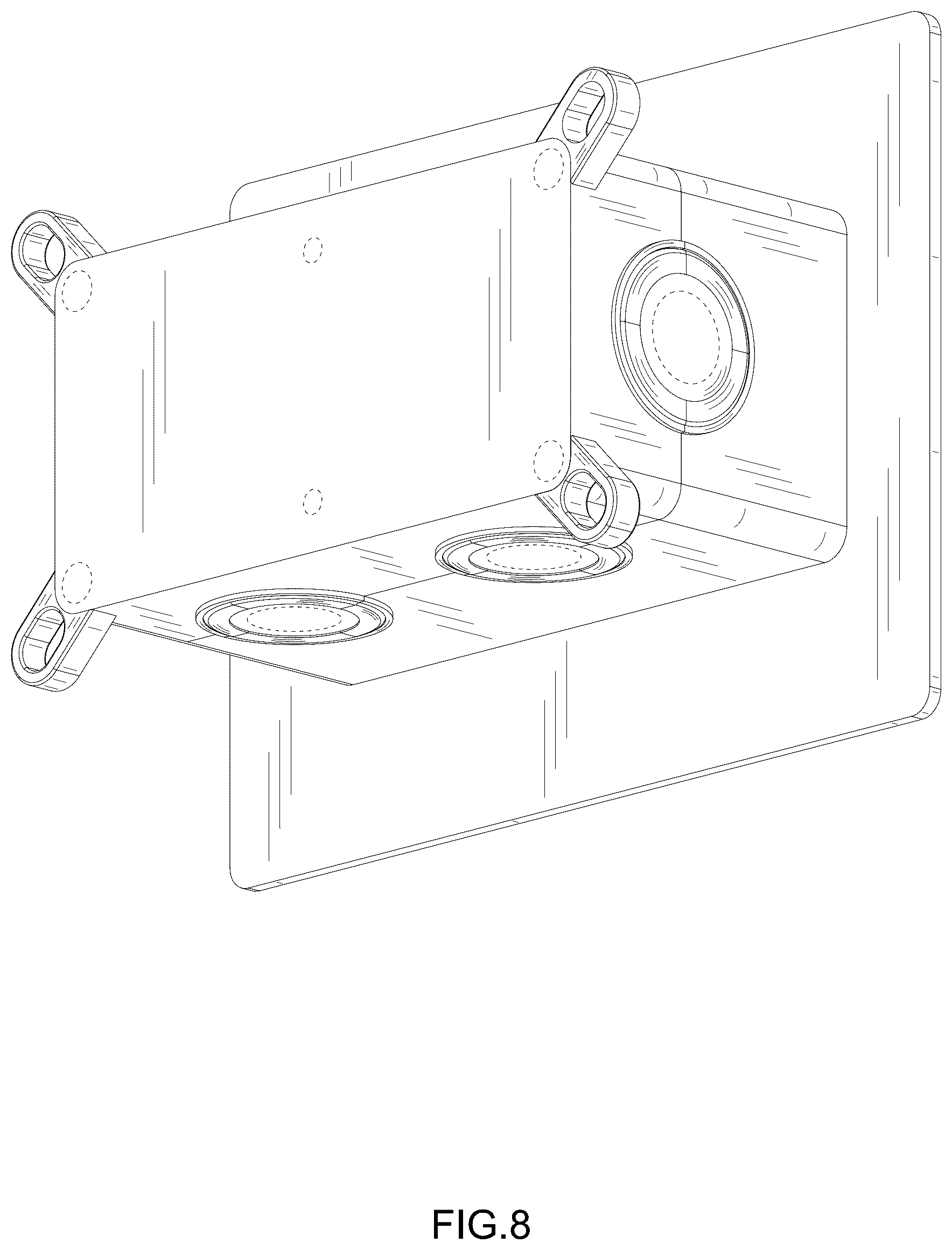 Patent USD1076021 Figure 8 – Faucet valve body
