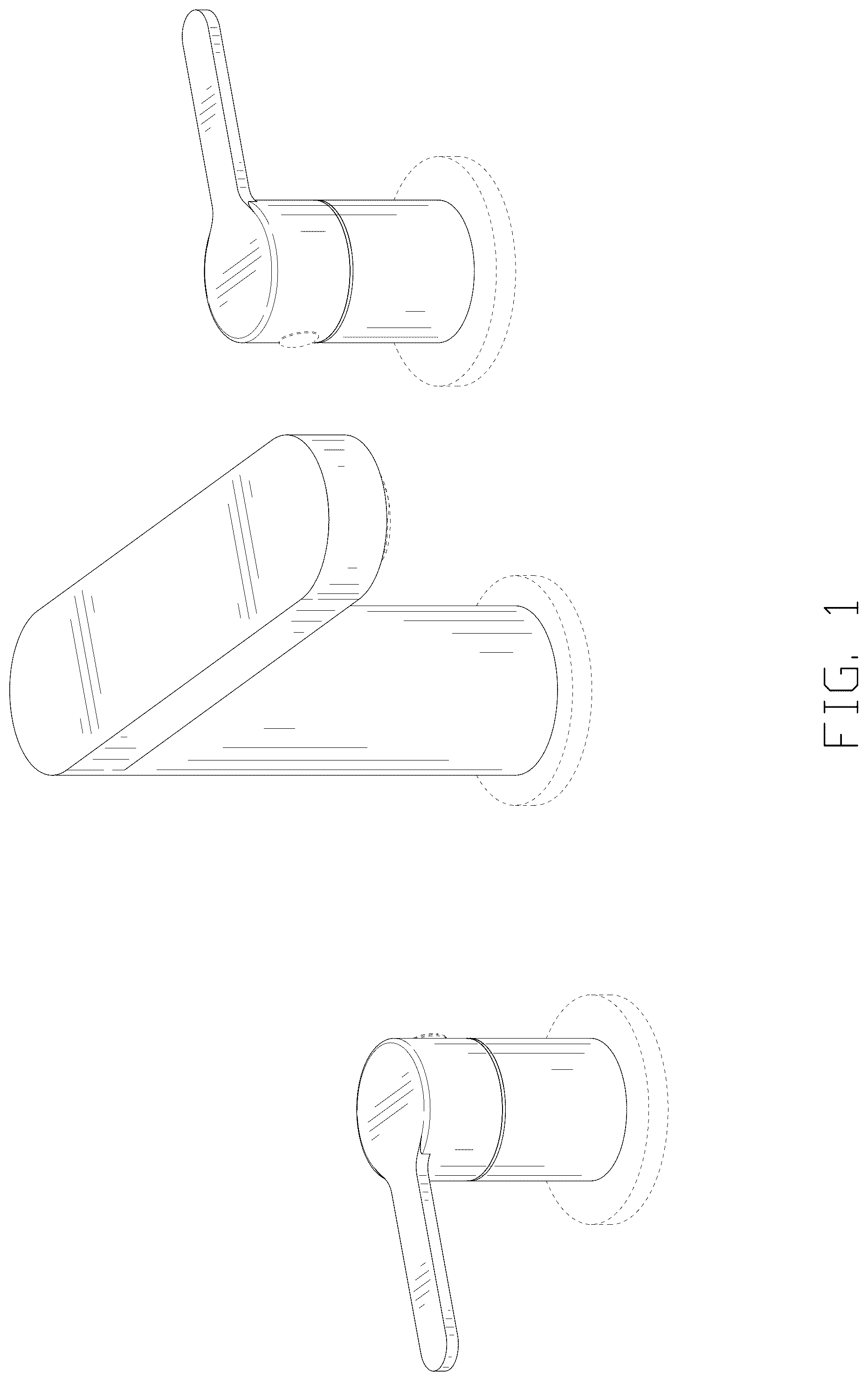 Patent USD1076023 Figure 1 – Faucet
