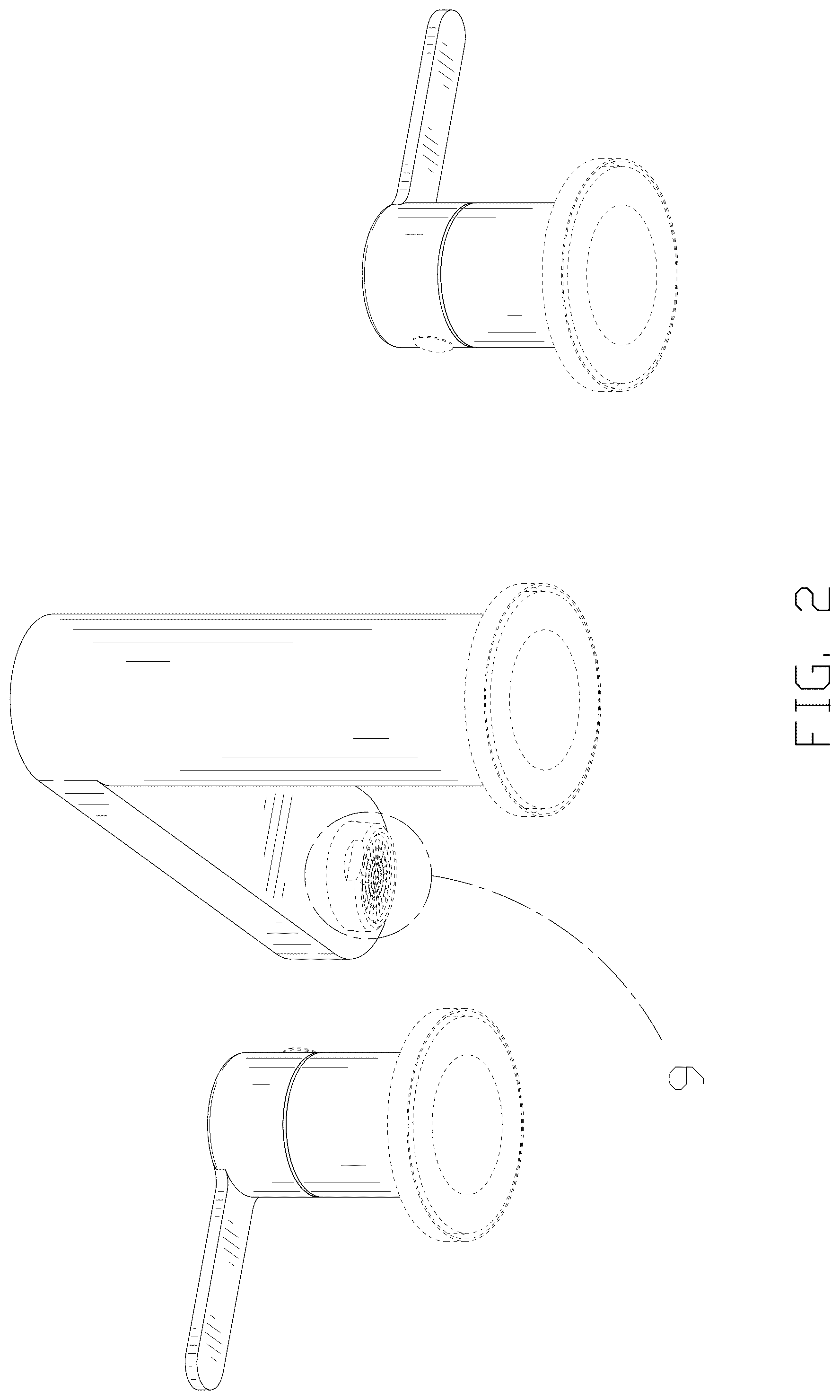 Patent USD1076023 Figure 2 – Faucet