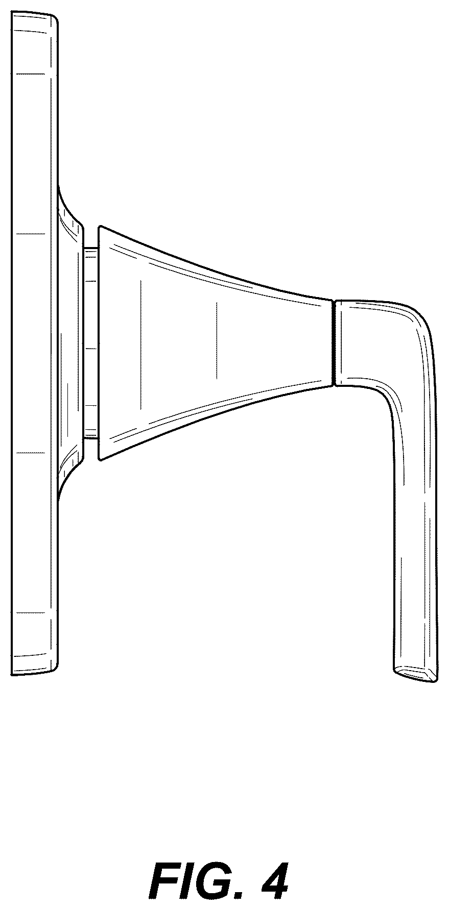 Patent USD1076025 Figure 4 – Shower lever