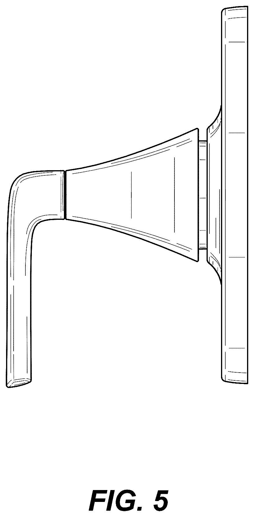 Patent USD1076025 Figure 5 – Shower lever