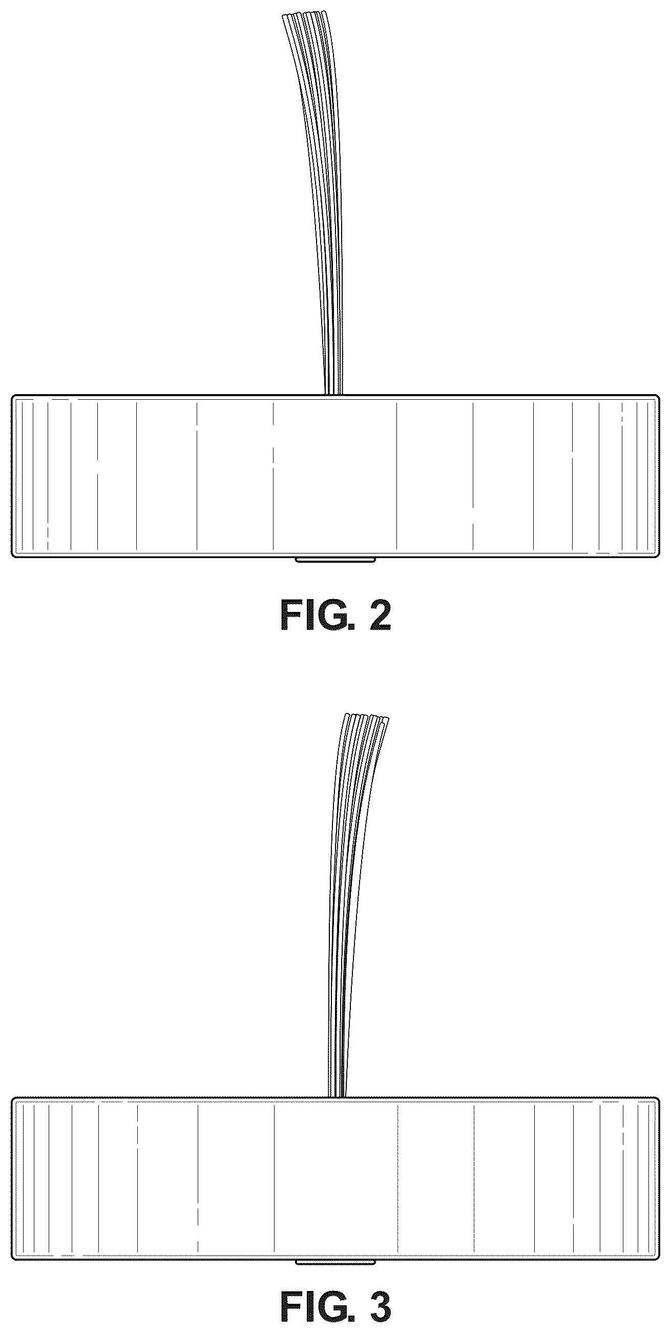 Patent USD1076026 Figure 2 – Marker for a pipe or a conduit
