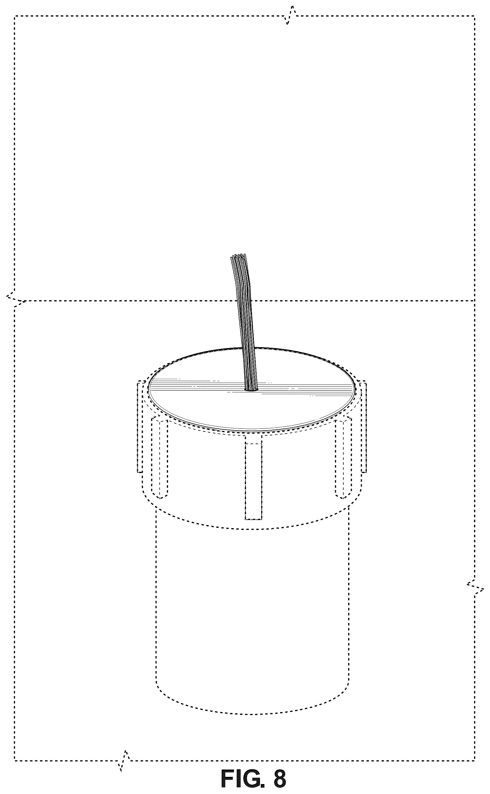 Patent USD1076026 Figure 5 – Marker for a pipe or a conduit