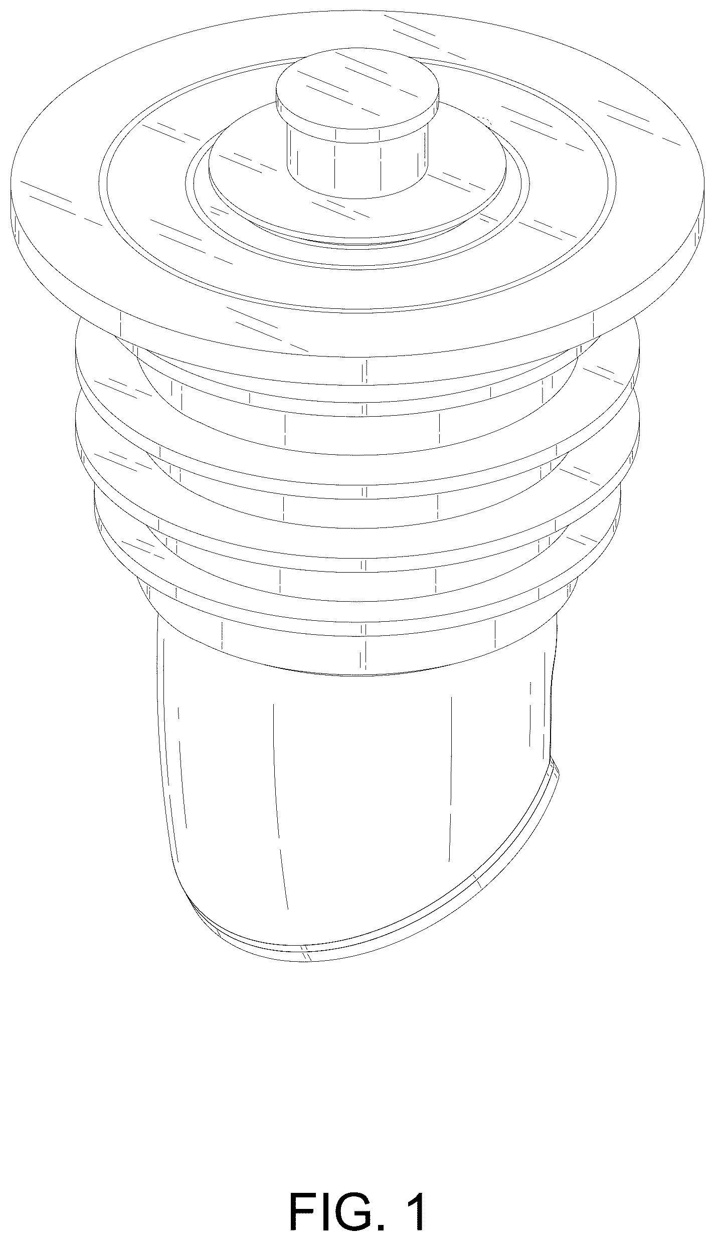 Patent USD1076027 Figure 1 – Drain plug