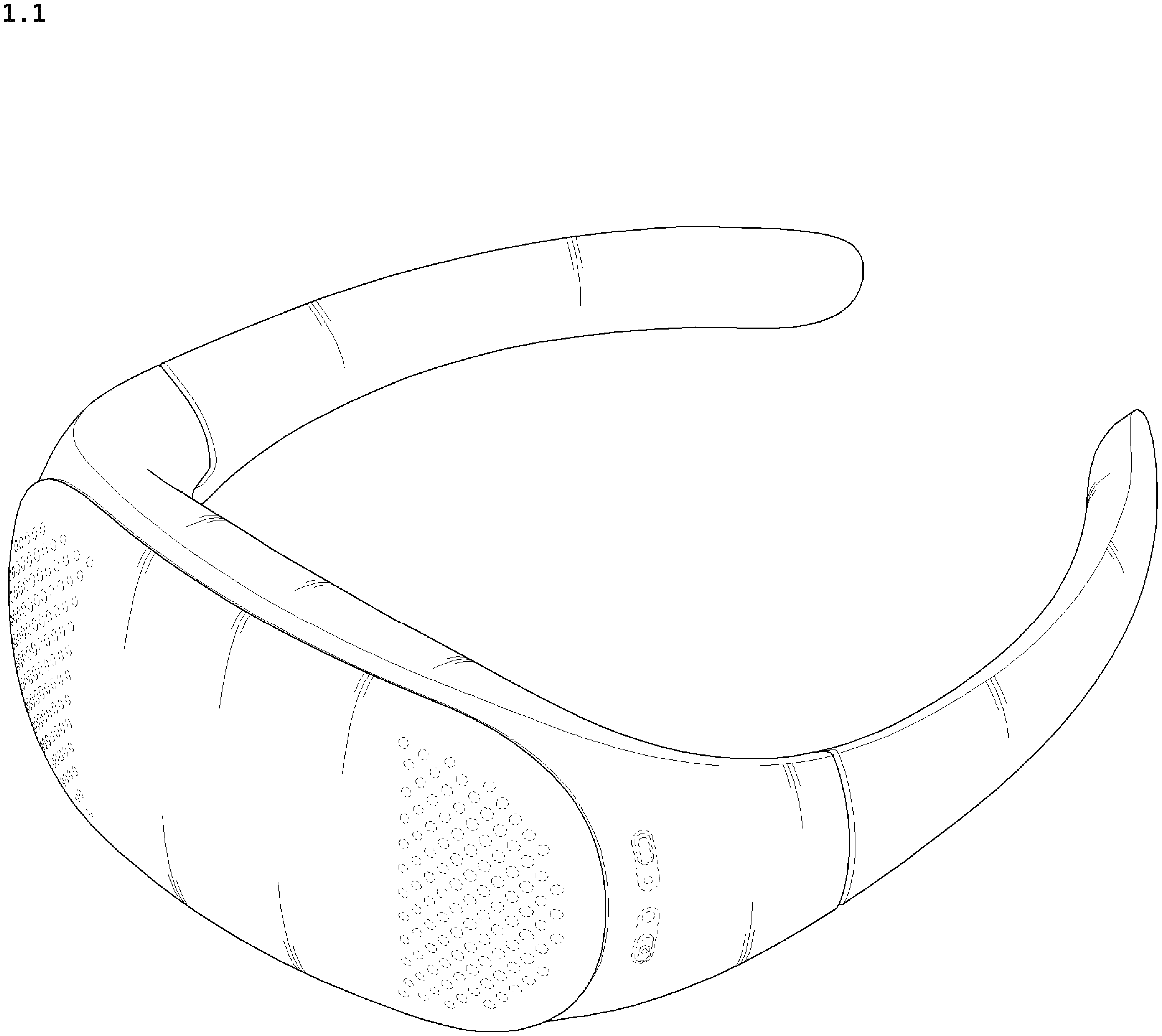 Patent USD1076034 Figure 1 – Wearable air conditioner