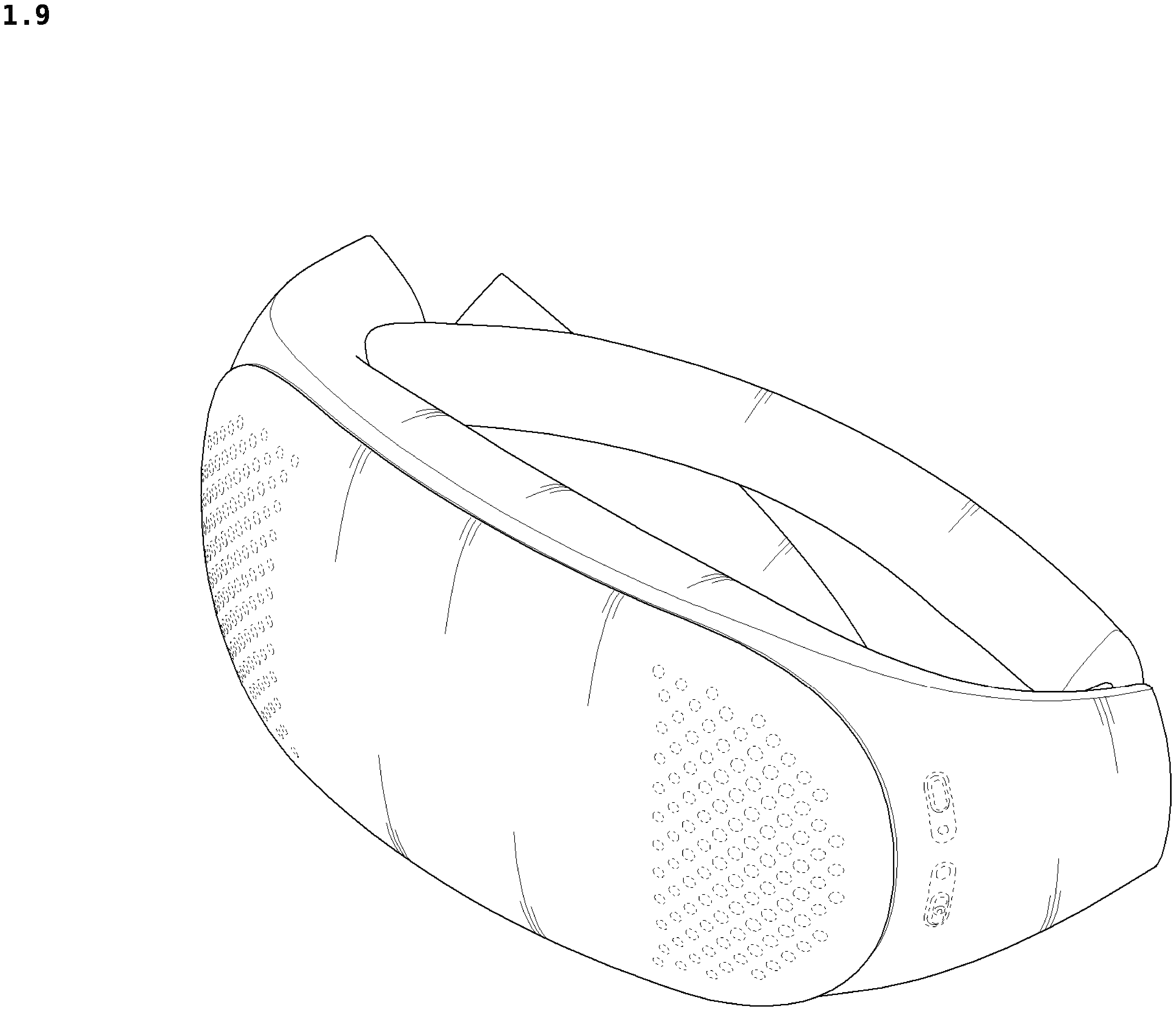 Patent USD1076034 Figure 9 – Wearable air conditioner