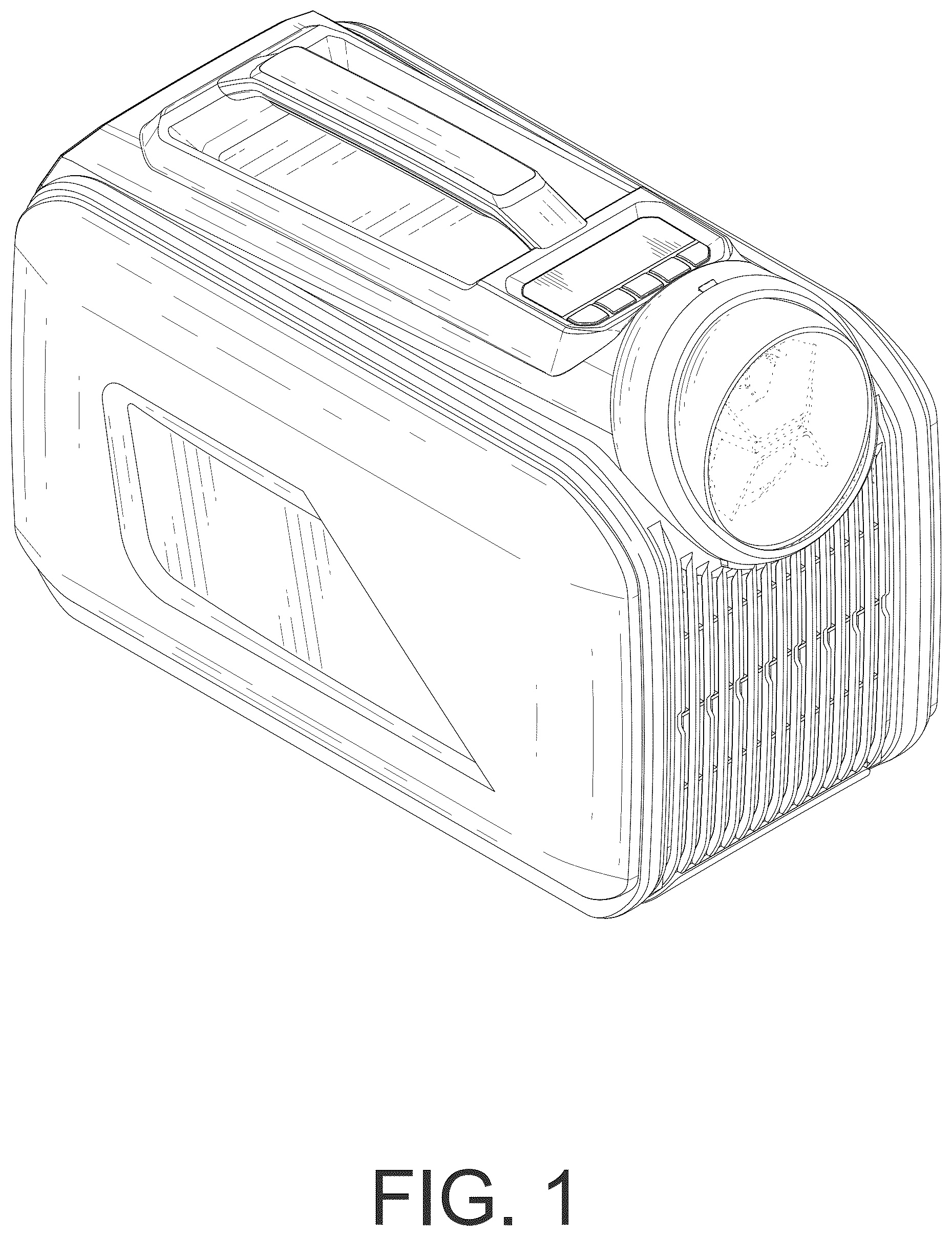 Patent USD1076036 Figure 1 – Outdoor air conditioner