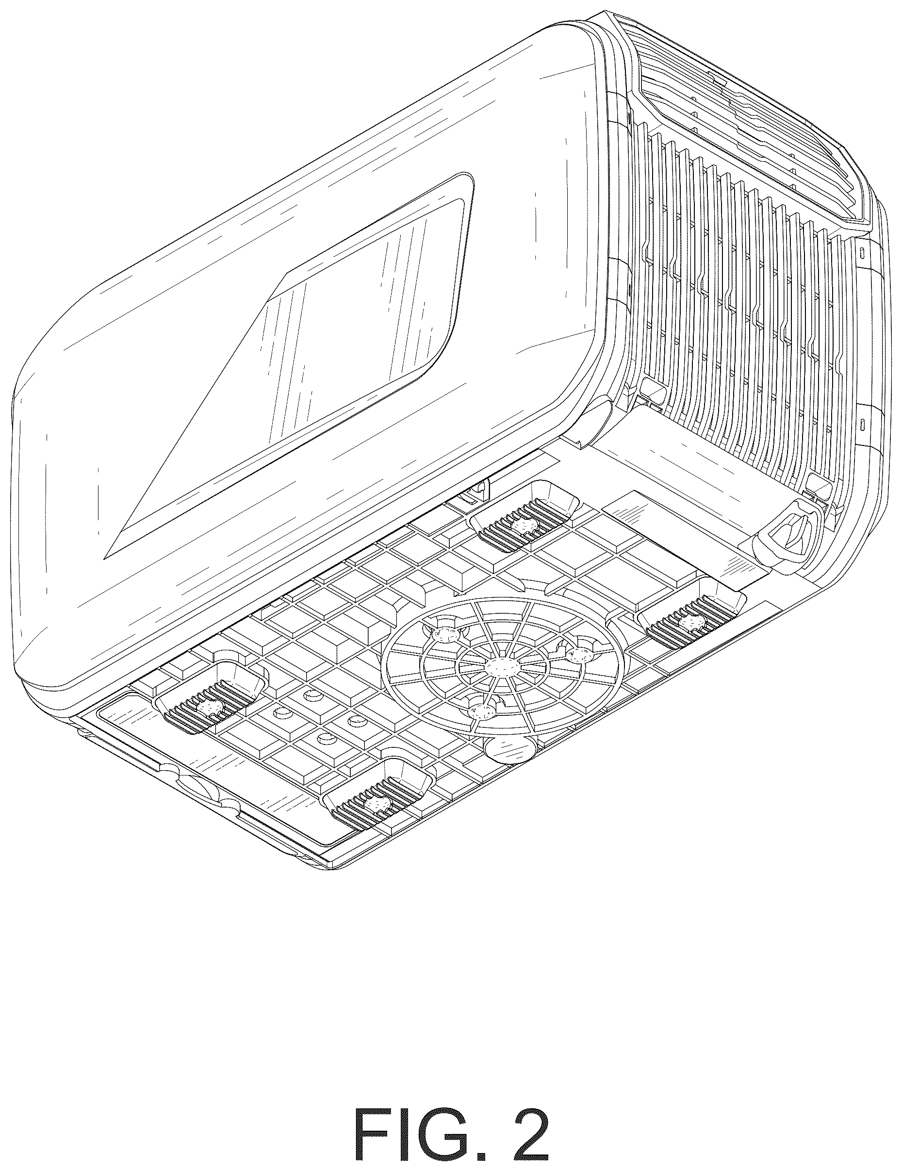 Patent USD1076036 Figure 2 – Outdoor air conditioner