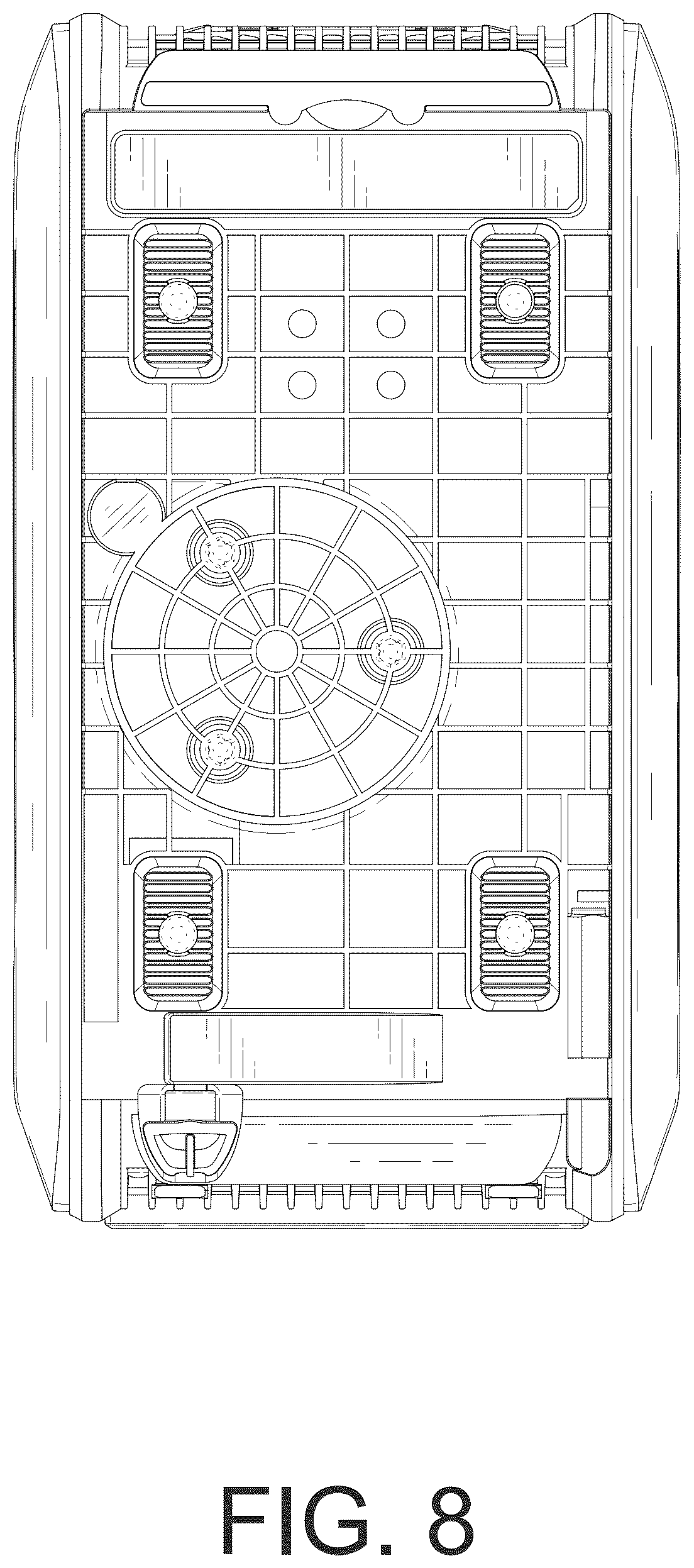 Patent USD1076036 Figure 8 – Outdoor air conditioner