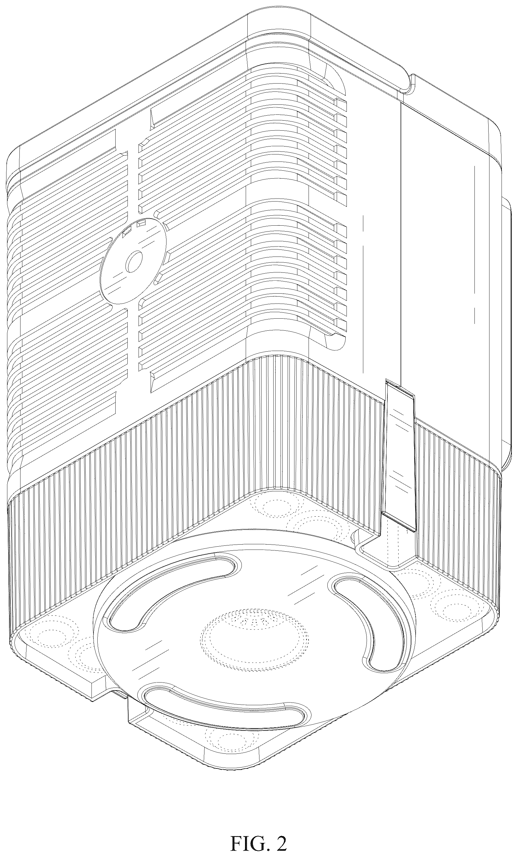 Patent USD1076037 Figure 2 – Evaporative air cooler