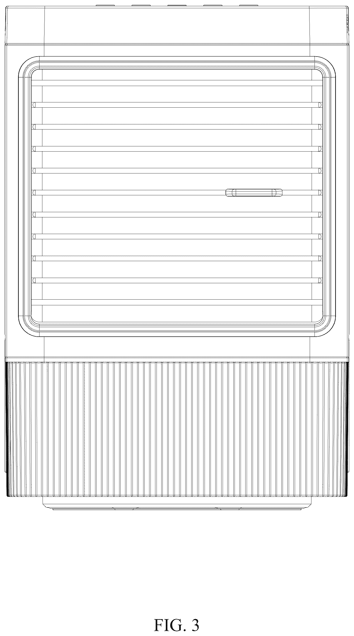 Patent USD1076037 Figure 3 – Evaporative air cooler