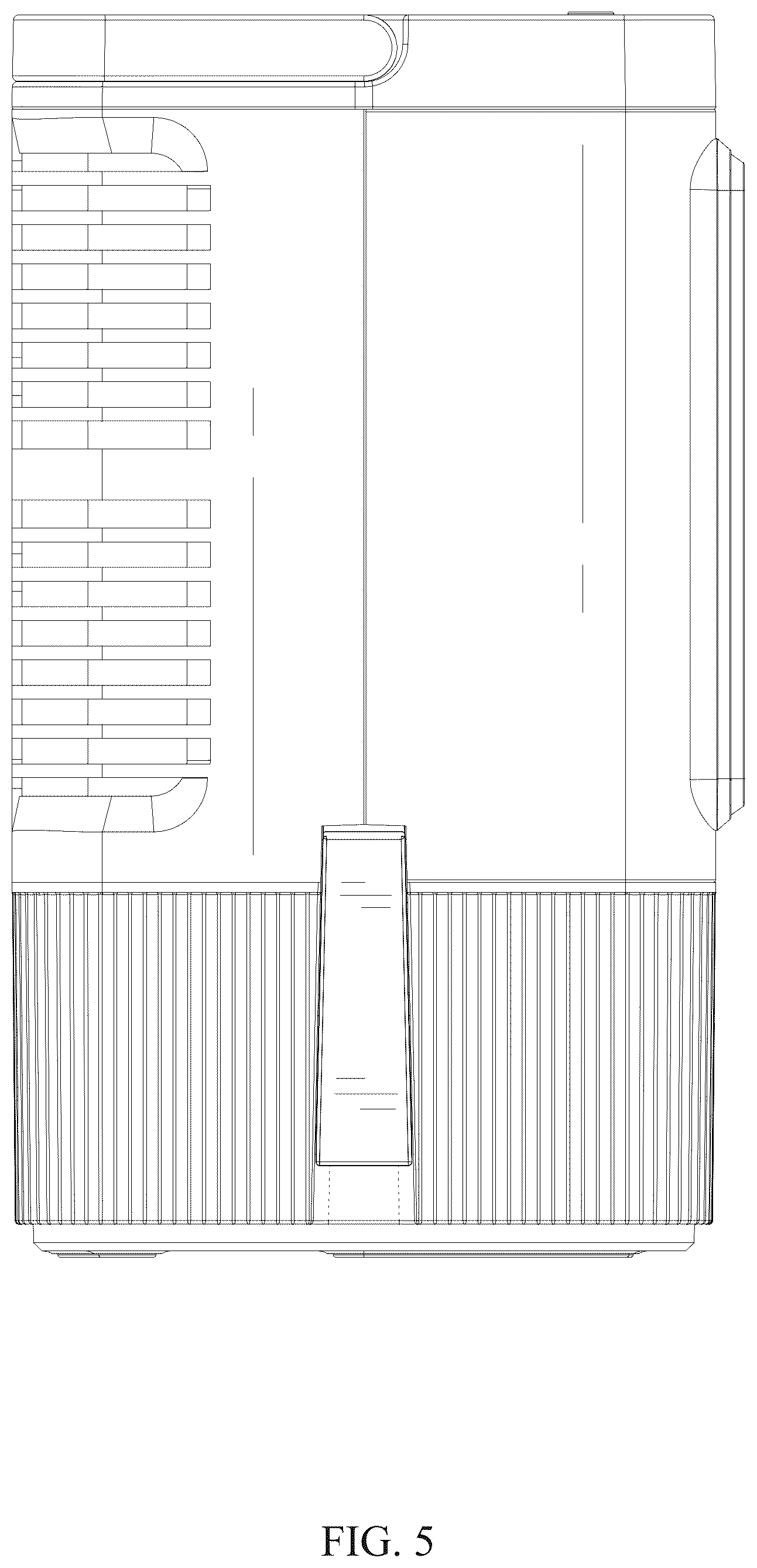 Patent USD1076037 Figure 5 – Evaporative air cooler