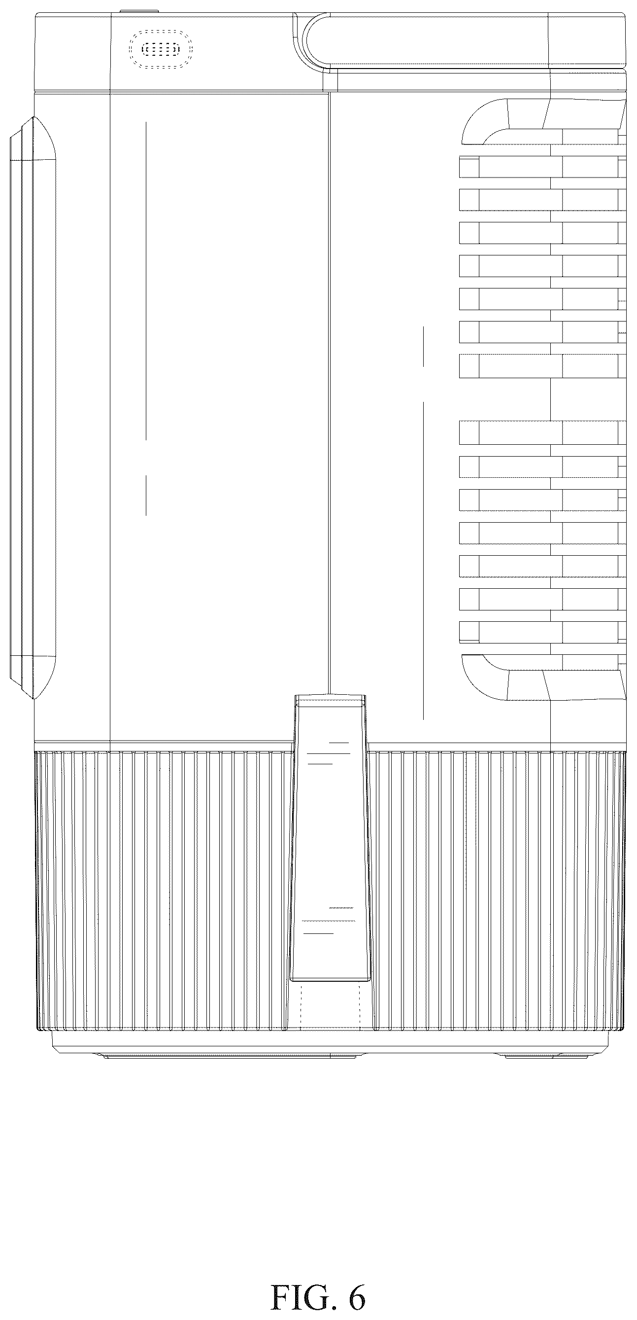 Patent USD1076037 Figure 6 – Evaporative air cooler